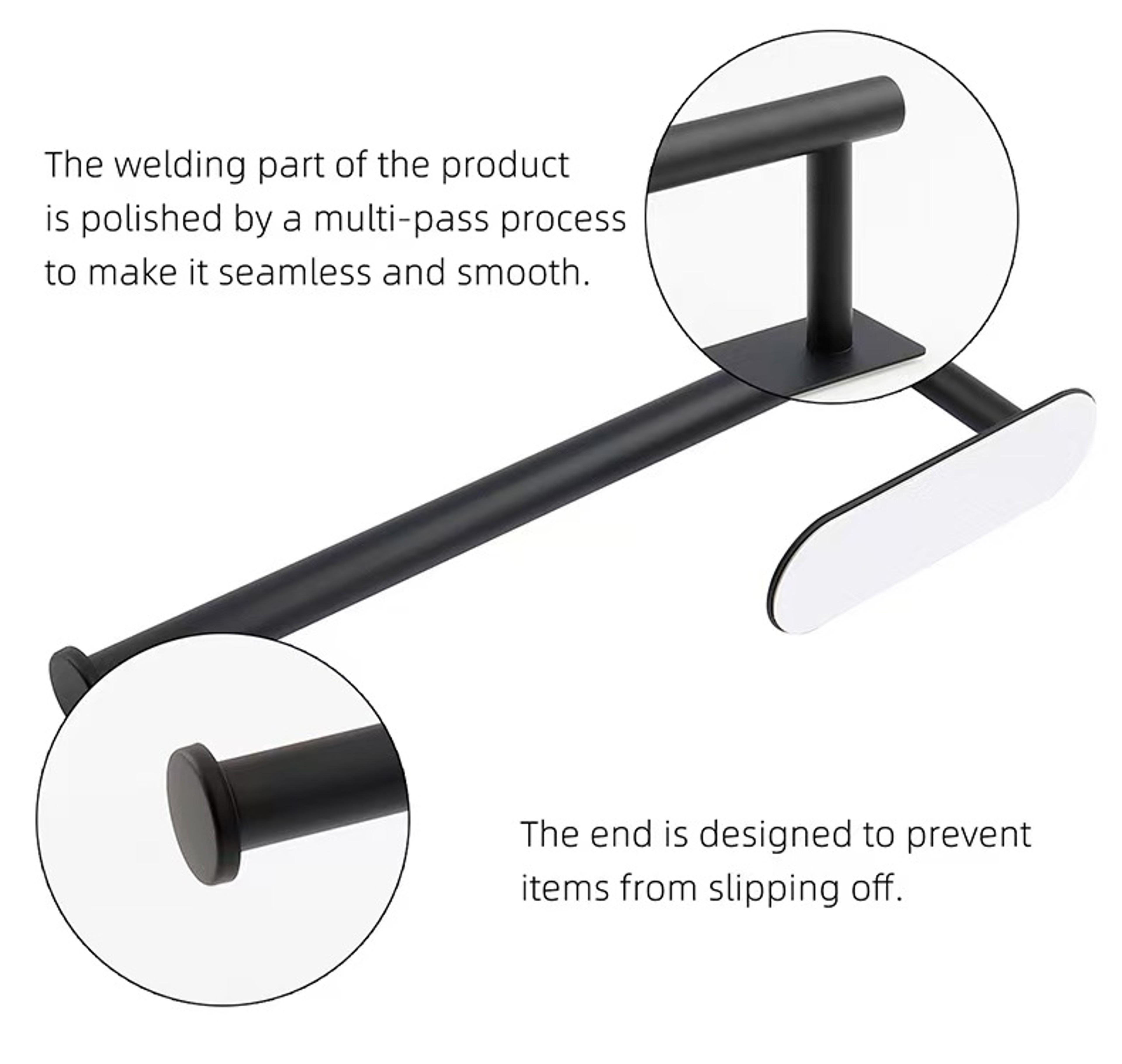 Adhesive Wall Mount Paper Towel Holder Space Saving Kitchen & Bathroom Roll Dispenser – view 6