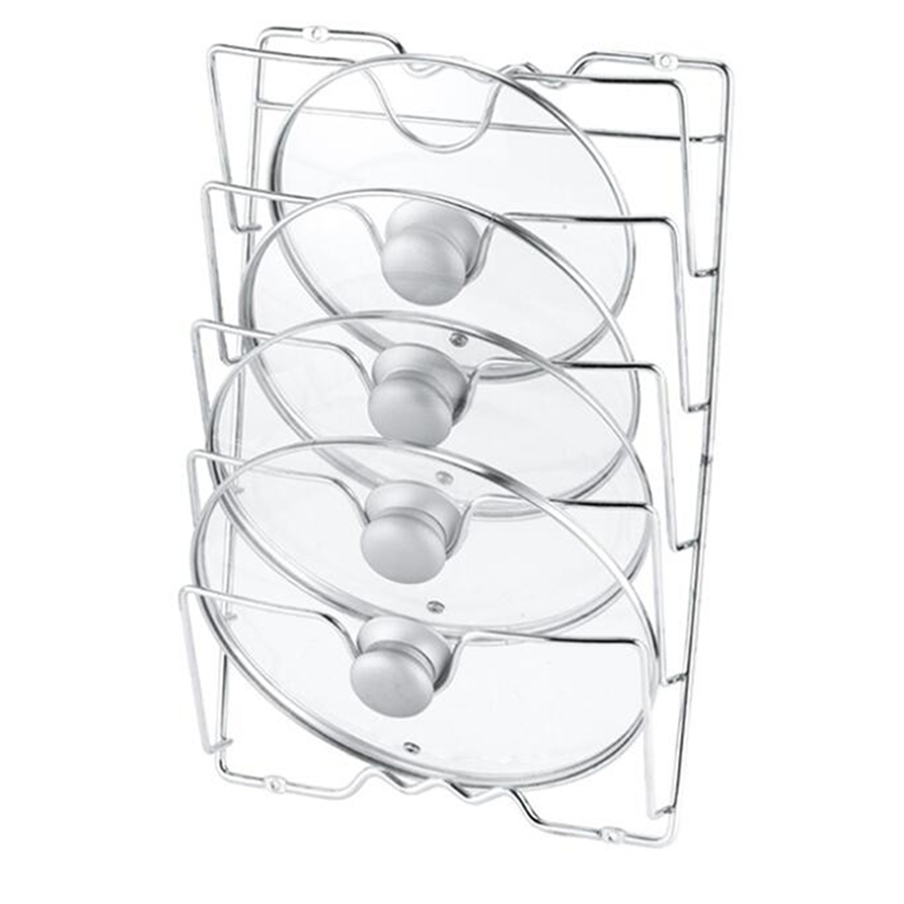 Wall Mounted Pot Lid Organizer Rack RustFree Kitchen Storage Holder 4