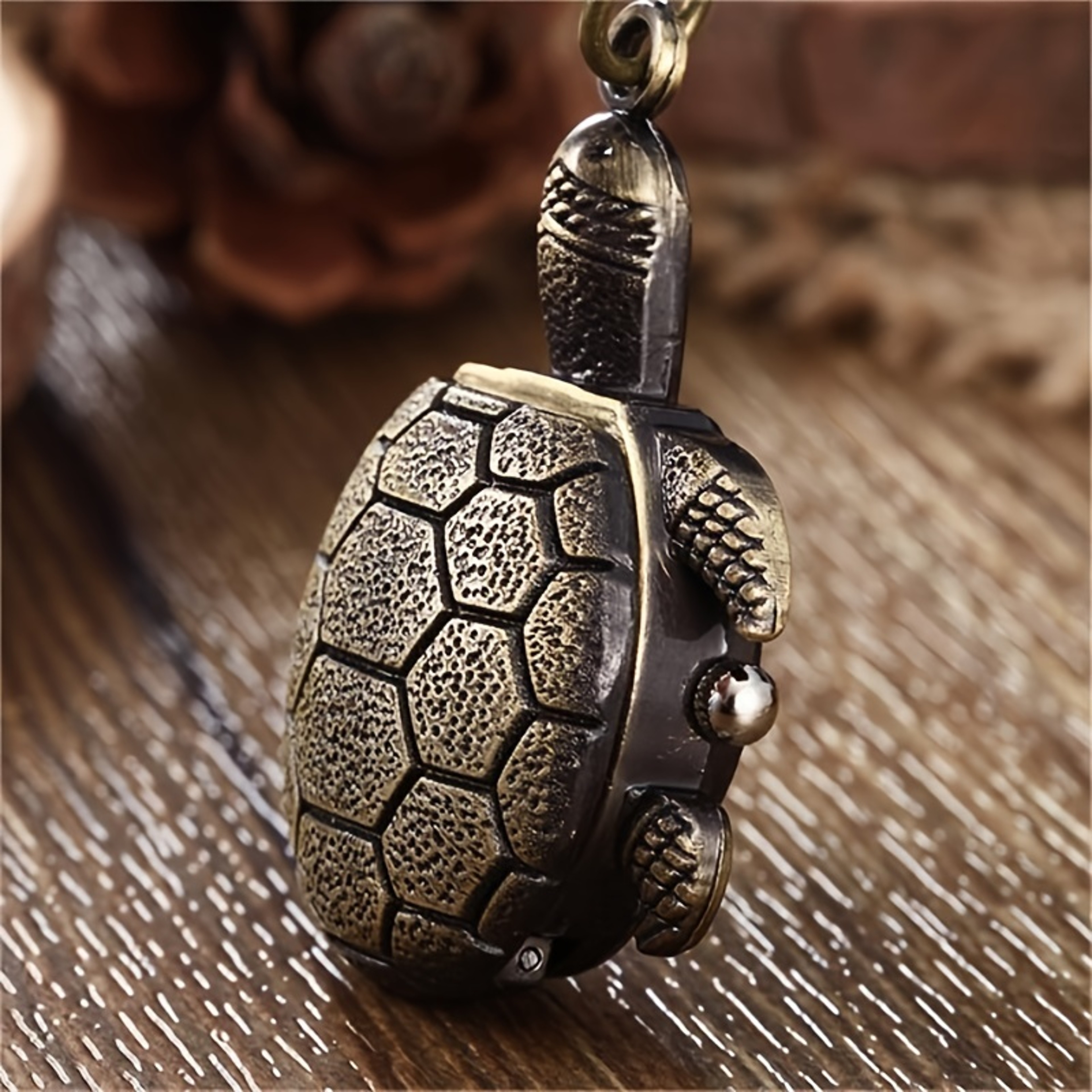 Retro Turtle Flip Watch Cartoon Wall Clock 3