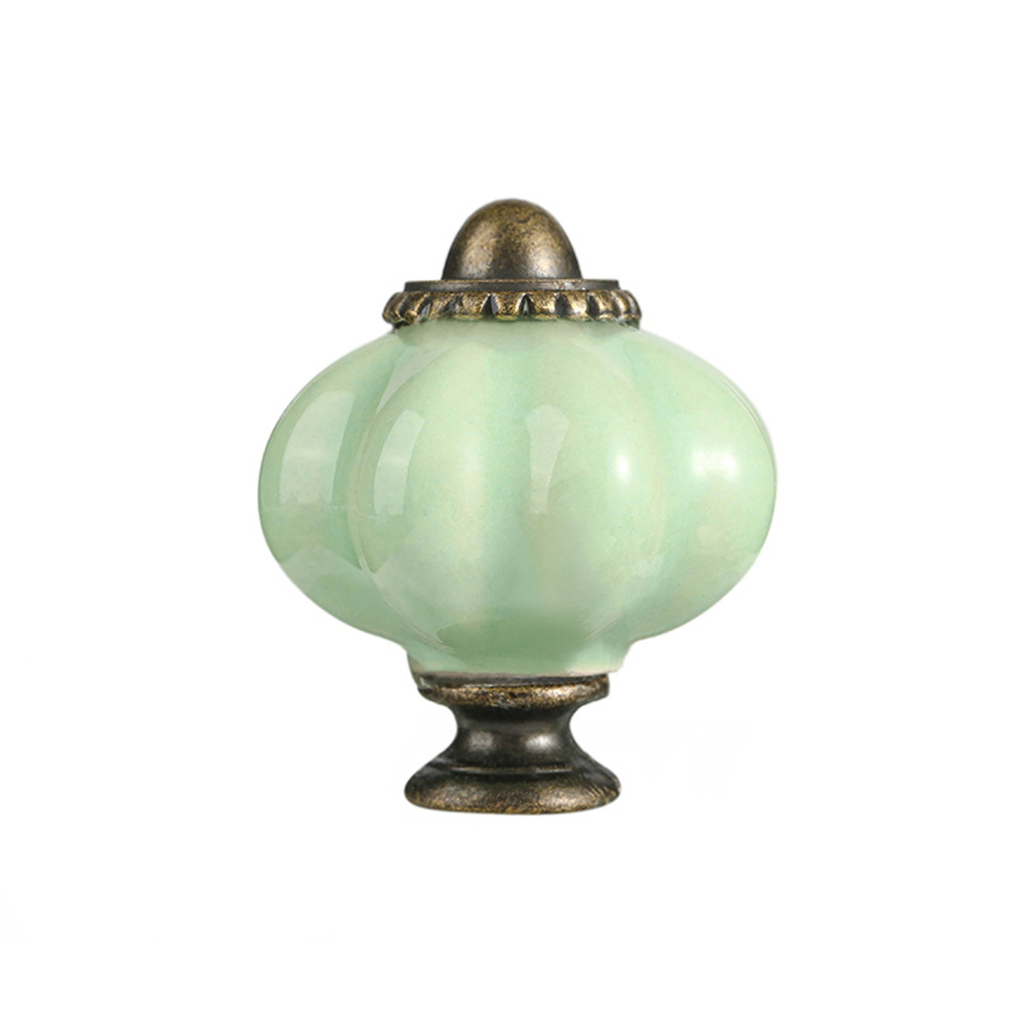 Ceramic Pumpkin Cabinet Knobs Decorative Kitchen Drawer Pulls For Cabinets  Dressers 7