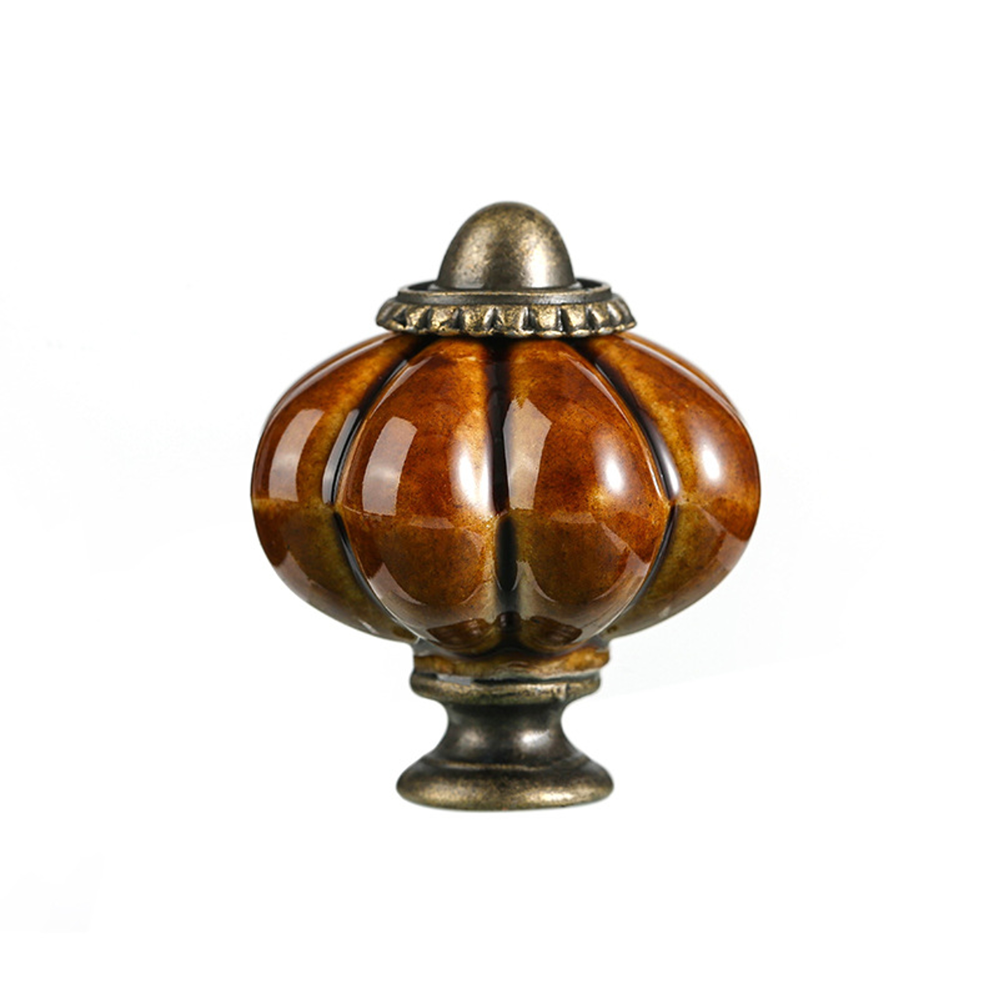 Ceramic Pumpkin Cabinet Knobs Decorative Kitchen Drawer Pulls For Cabinets  Dressers 9