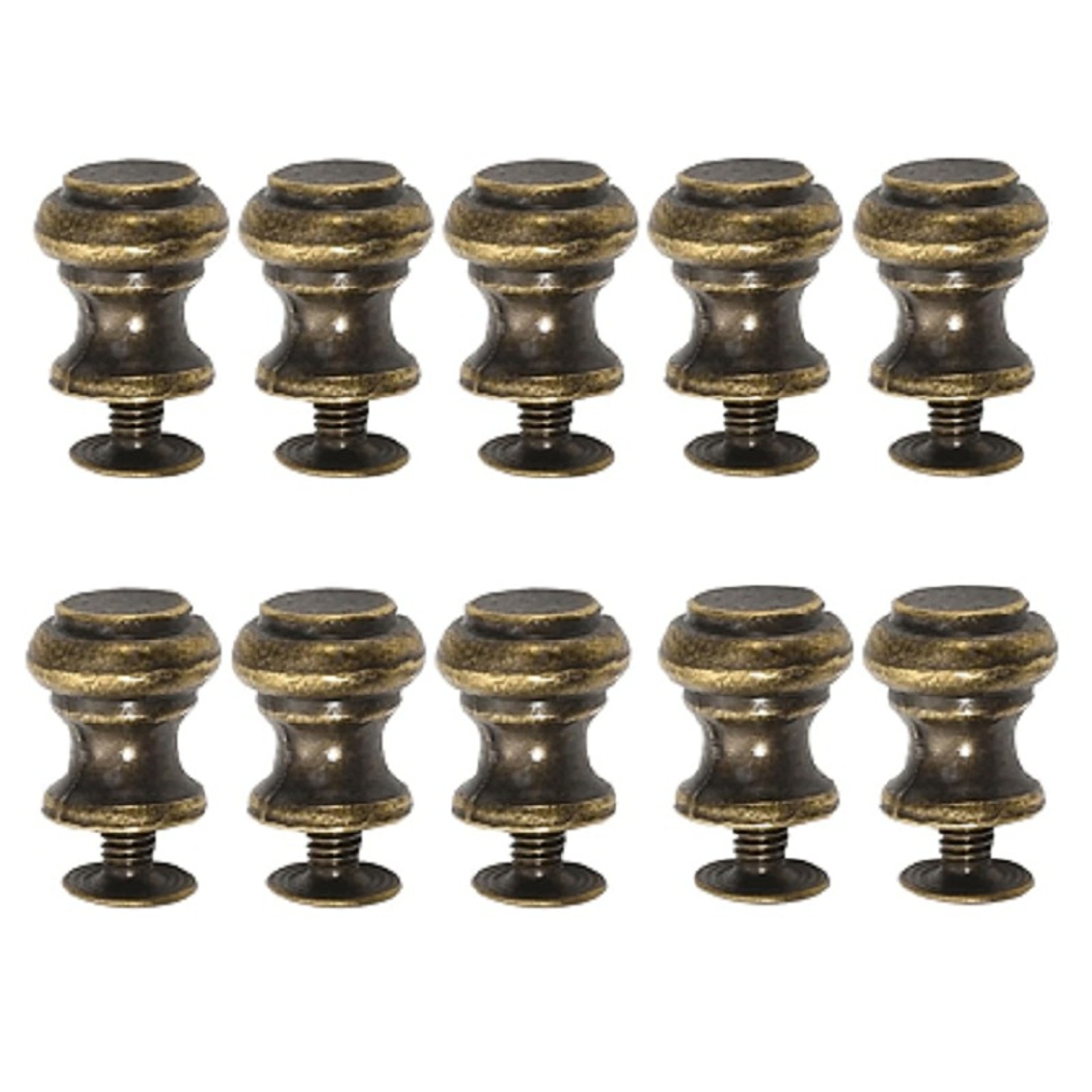 Antique Bronze Mini Drawer Knobs Vintage Cabinet Handles For Jewelry Boxes  Dressers 1