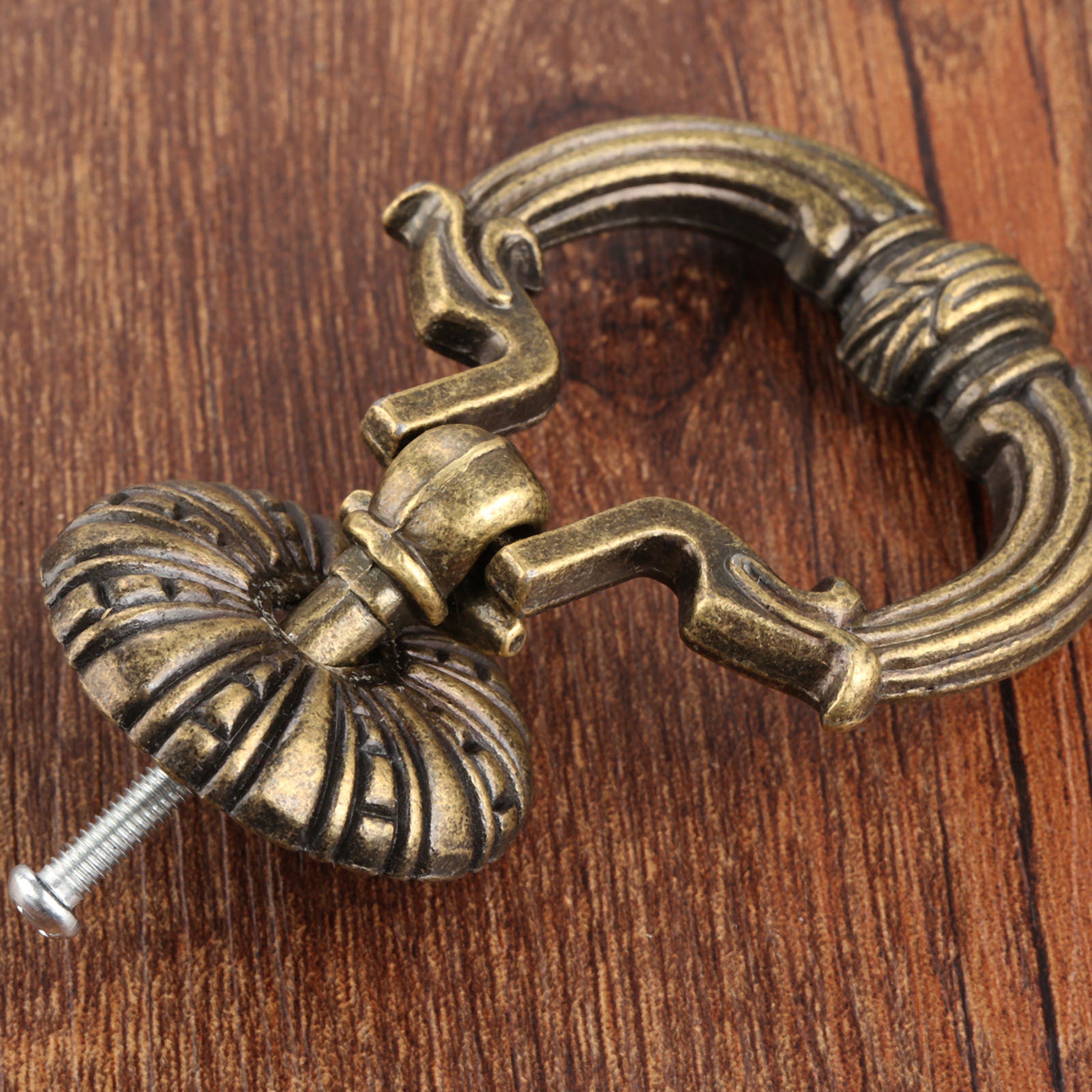 Antique Bronze Cabinet Handle Vintage Drawer Ring Pull Decorative Hardware For Cabinets 1