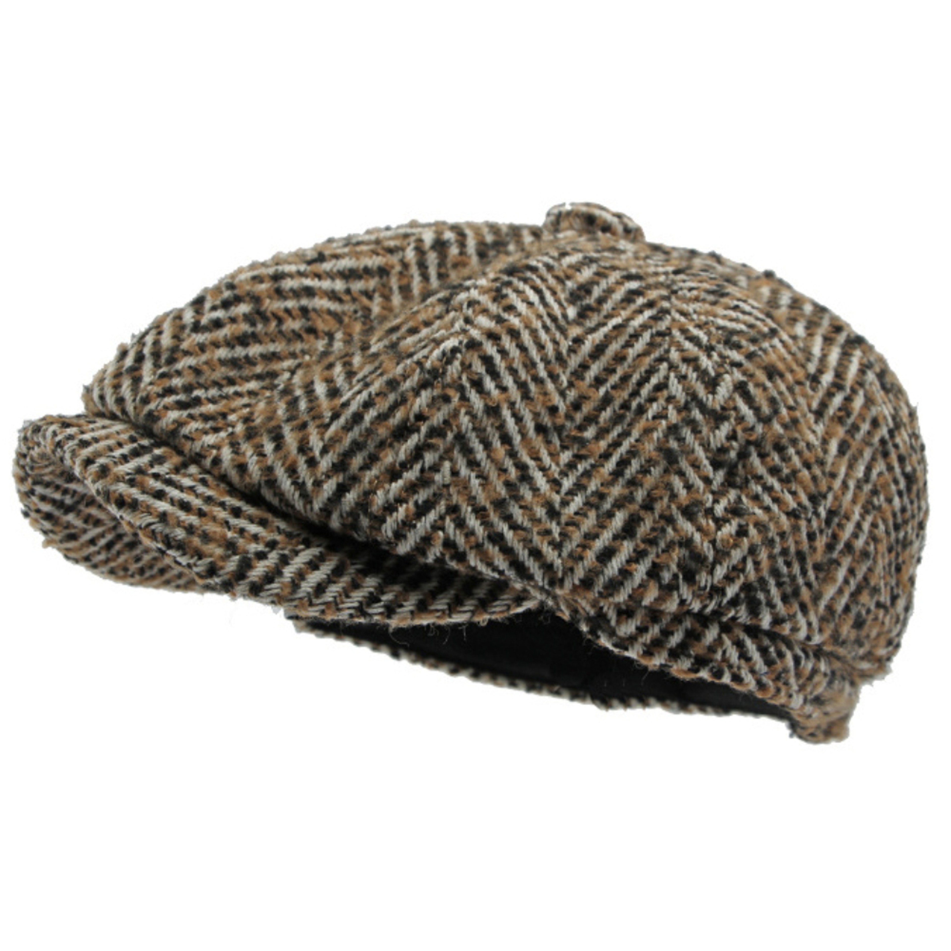 Classic Striped Wool Beret Hat Adjustable Unisex Flat Cap for Autumn Winter Style – view 1
