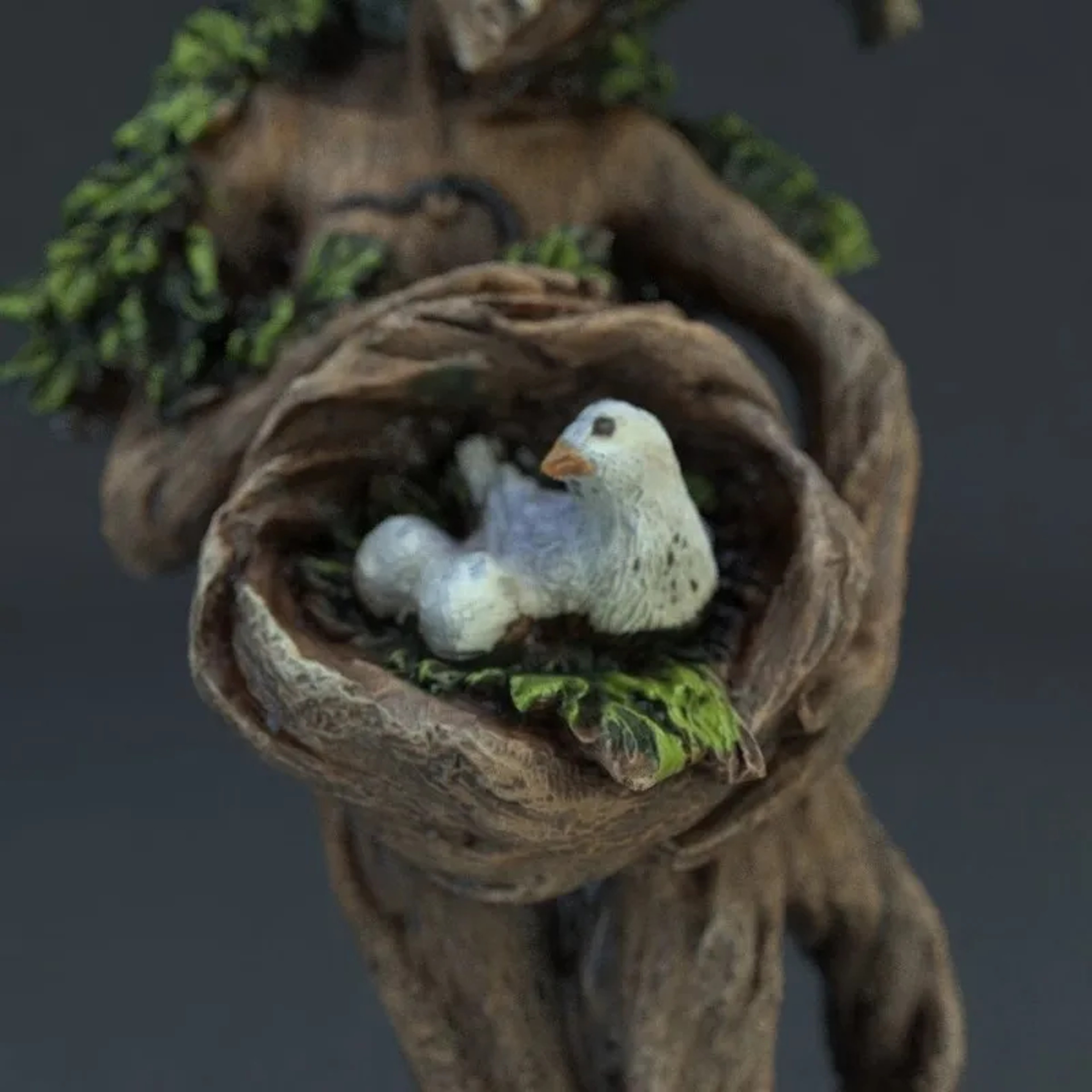 Forest Goddess Bird Statue Decorative Resin Garden Sculpture – view 4