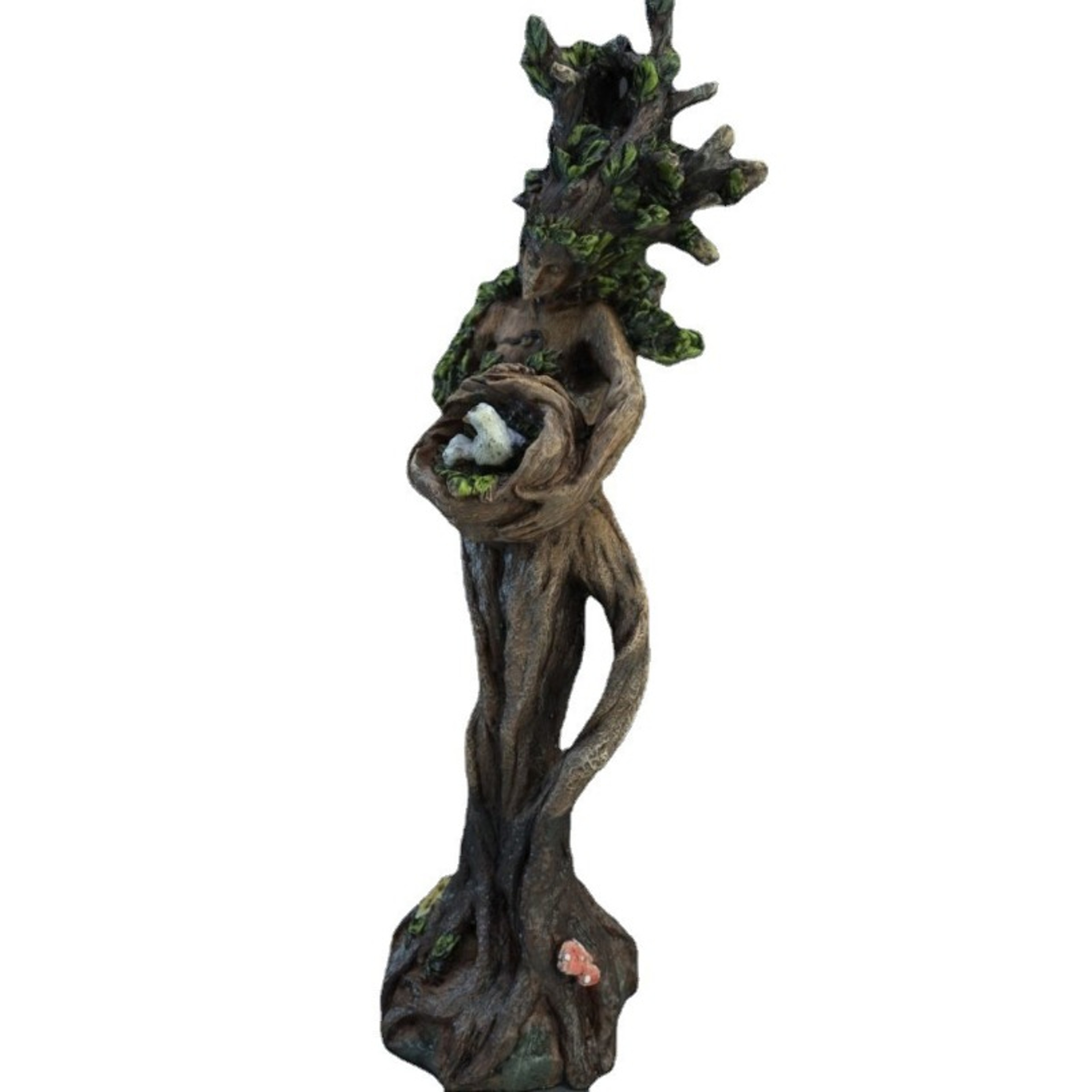 Forest Goddess Bird Statue Decorative Resin Garden Sculpture – view 7