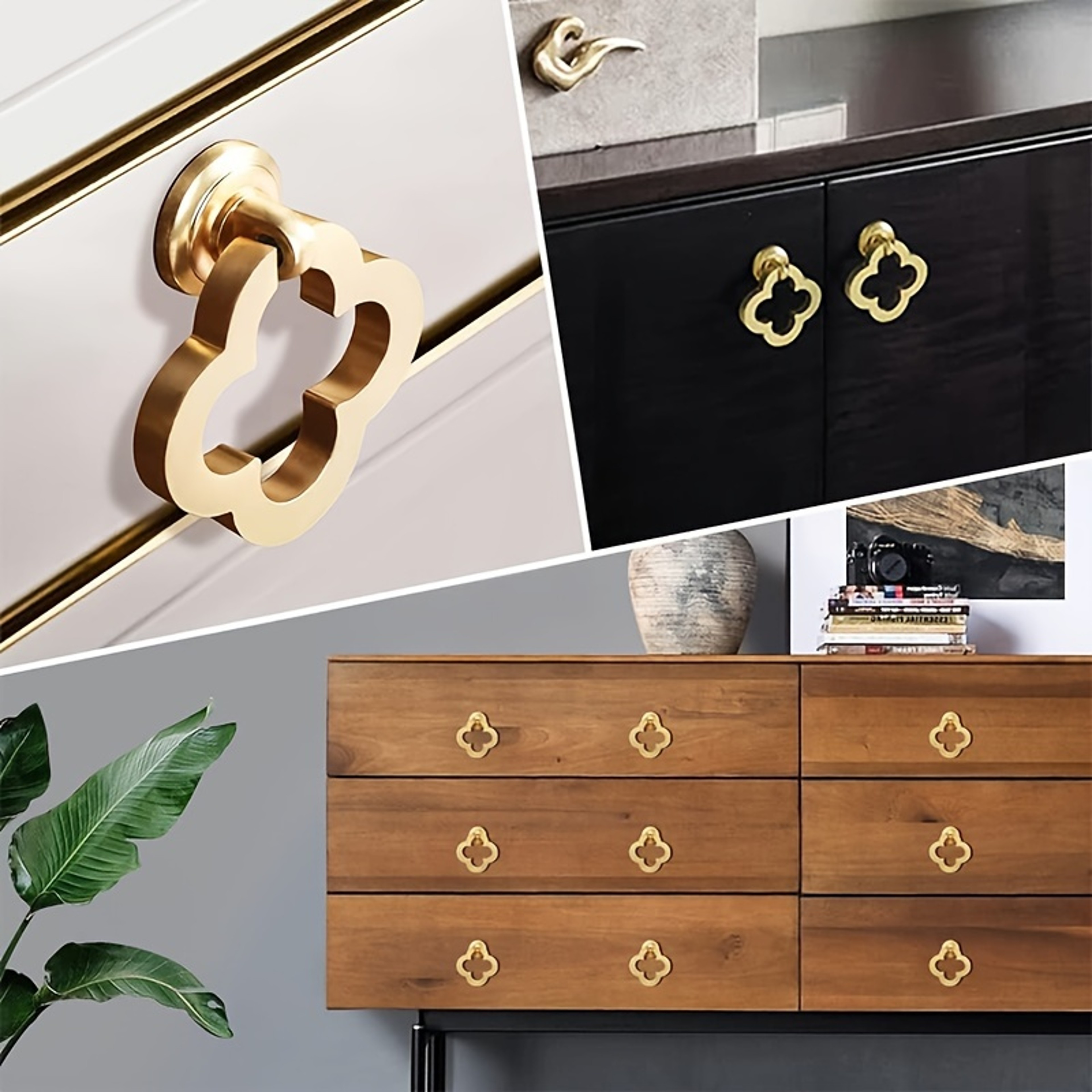 Modern Zinc Alloy Cabinet Knobs Set Decorative Drawer Pulls & Door Handles with Screws – view 5
