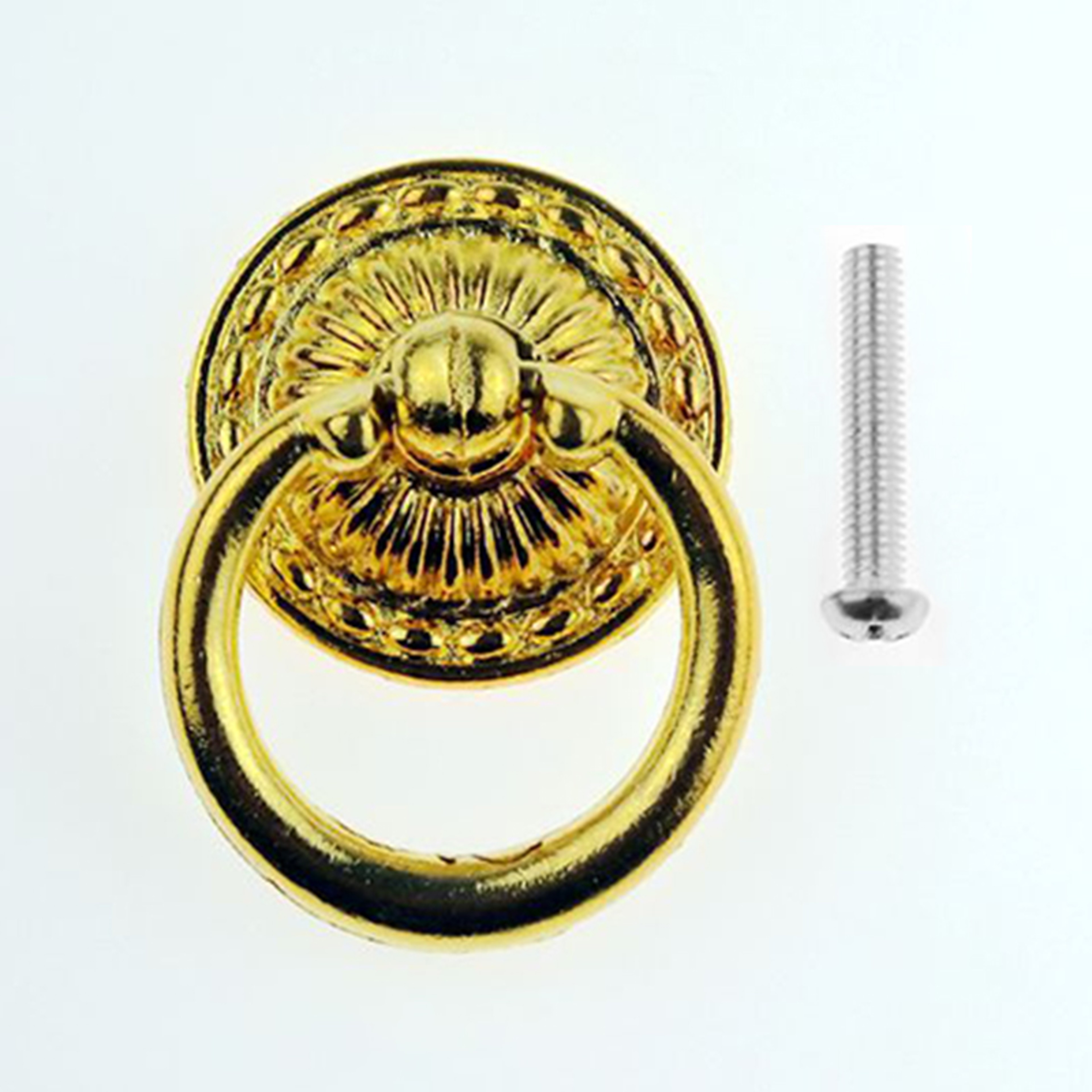 Vintage Ring Drawer Pull Handle Antique Zinc Alloy Cabinet Knob – view 10