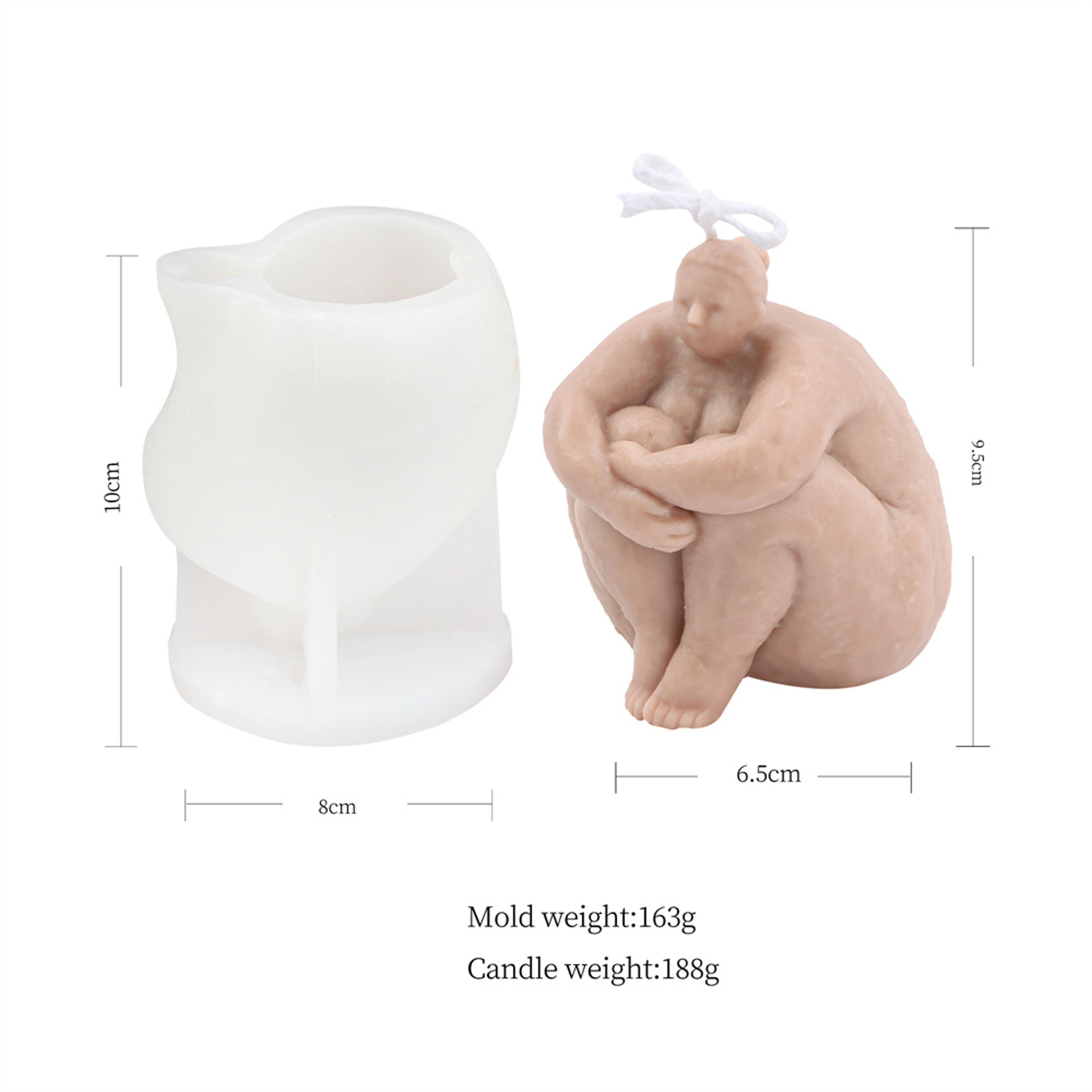 Artistic Female Body Silicone Mold For Candle Soap And DIY Crafts 5