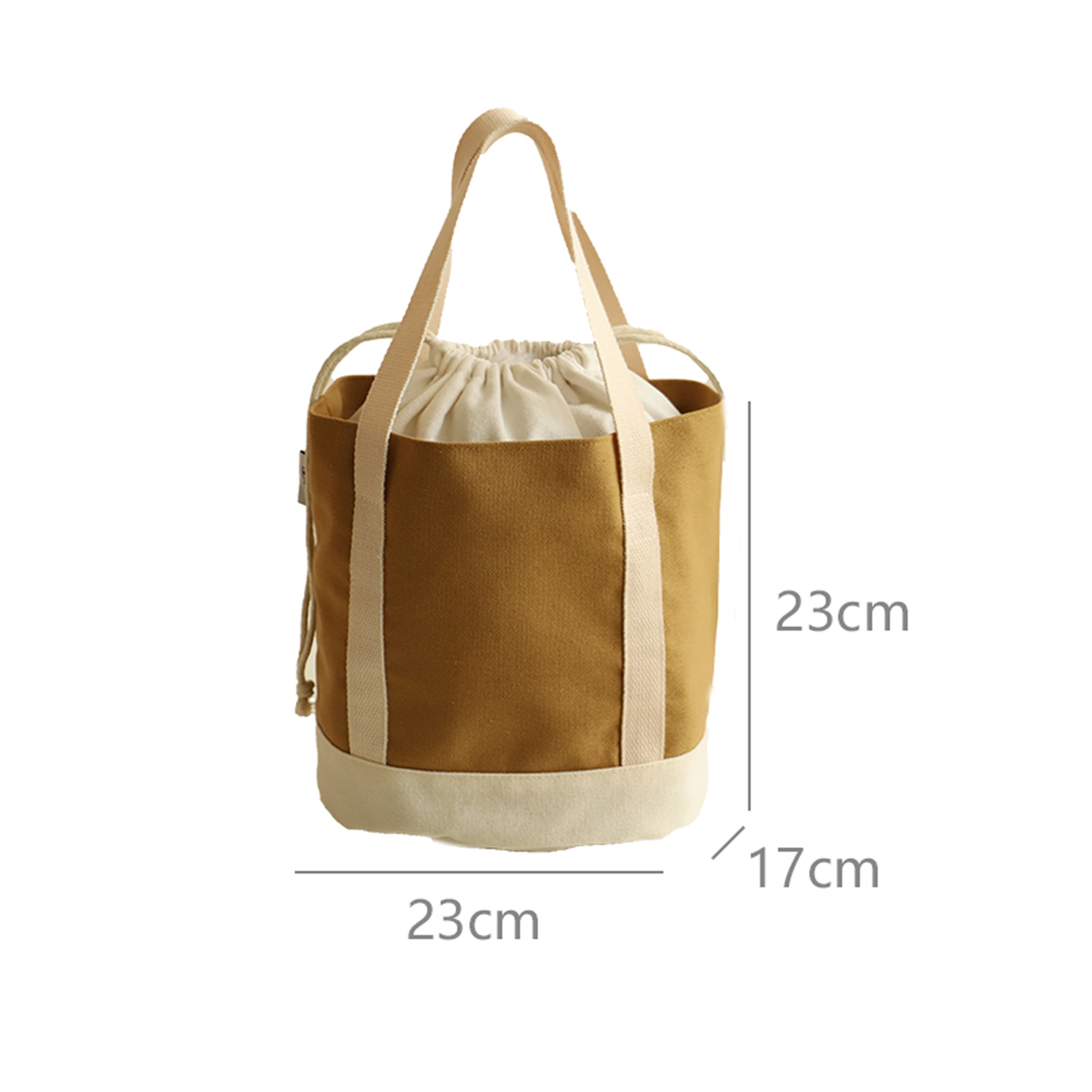 Japanese Canvas Lunch Bag Insulated Portable Tote For Work And School 1