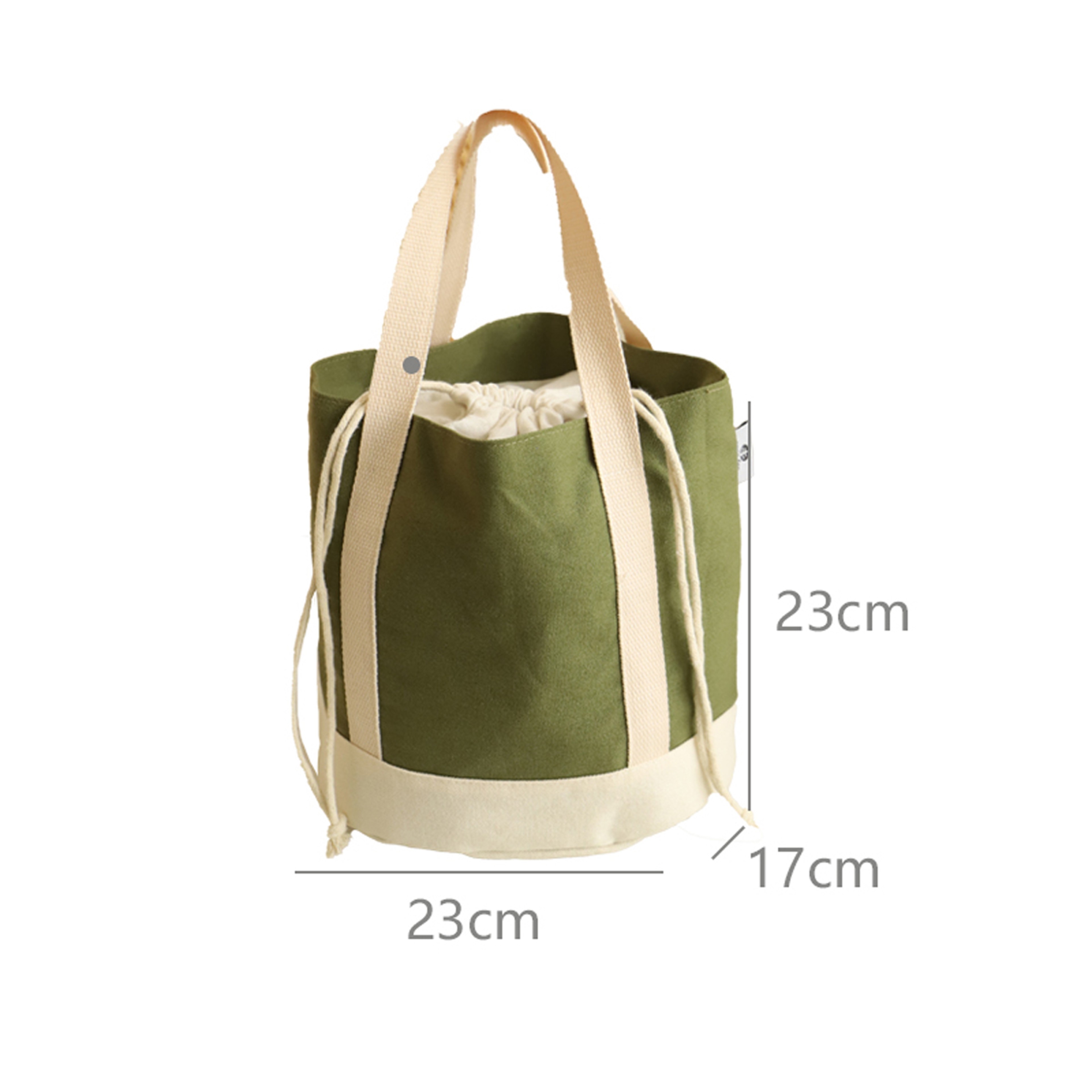 Japanese Canvas Lunch Bag Insulated Portable Tote For Work And School 6