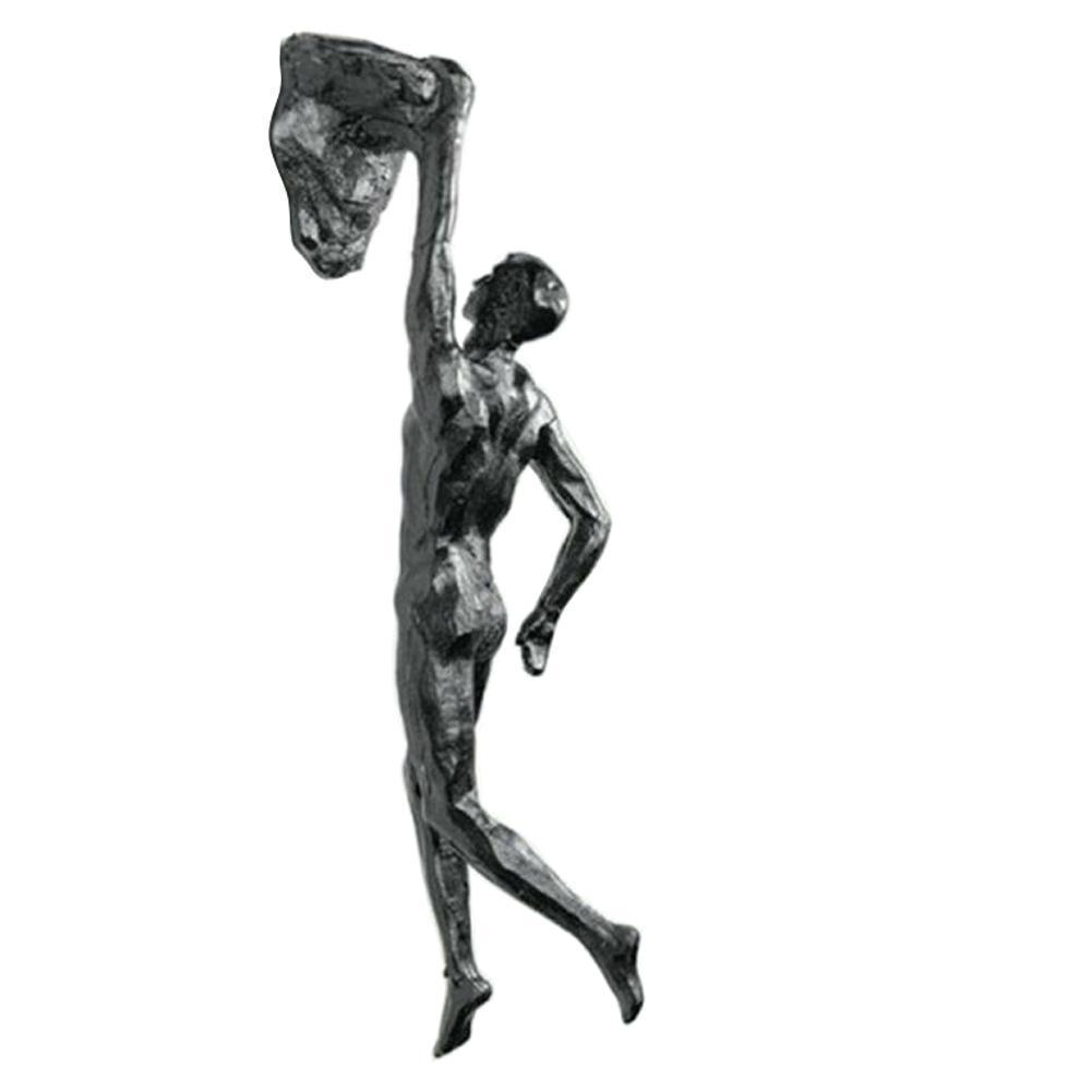 Modern rock climber wall decor resin sculpture for home and office inspiration – view 5