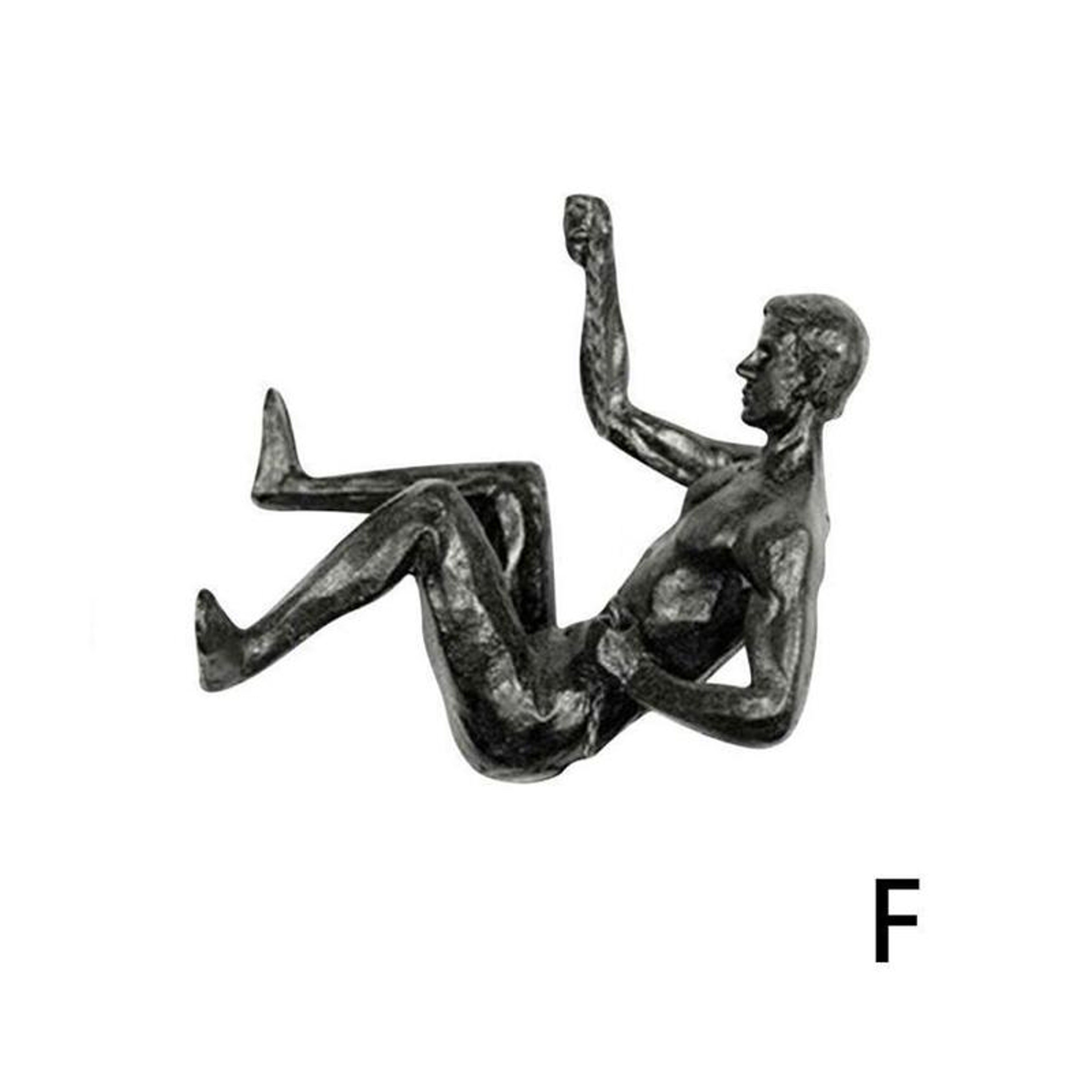 Modern rock climber wall decor resin sculpture for home and office inspiration – view 7