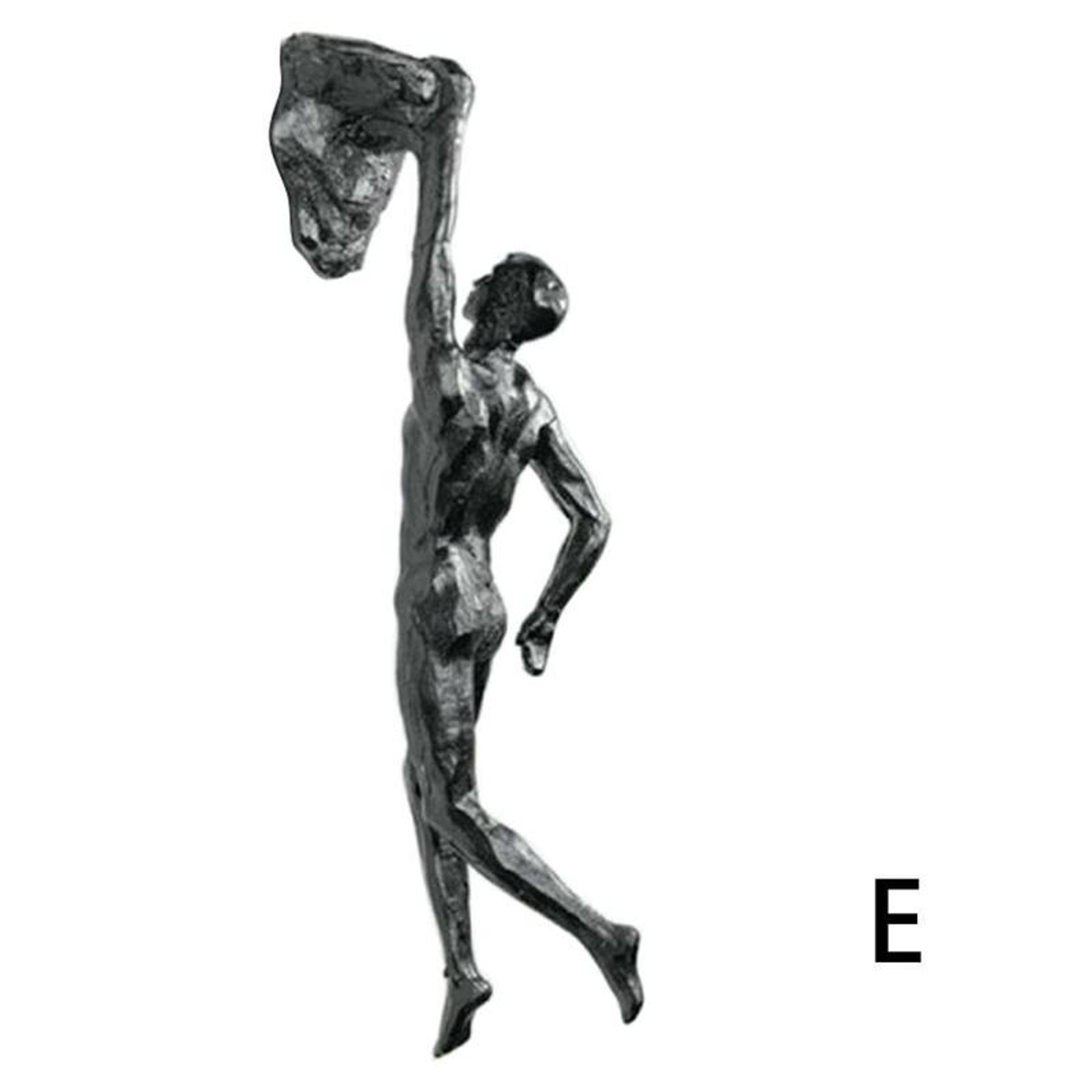 Modern rock climber wall decor resin sculpture for home and office inspiration – view 8