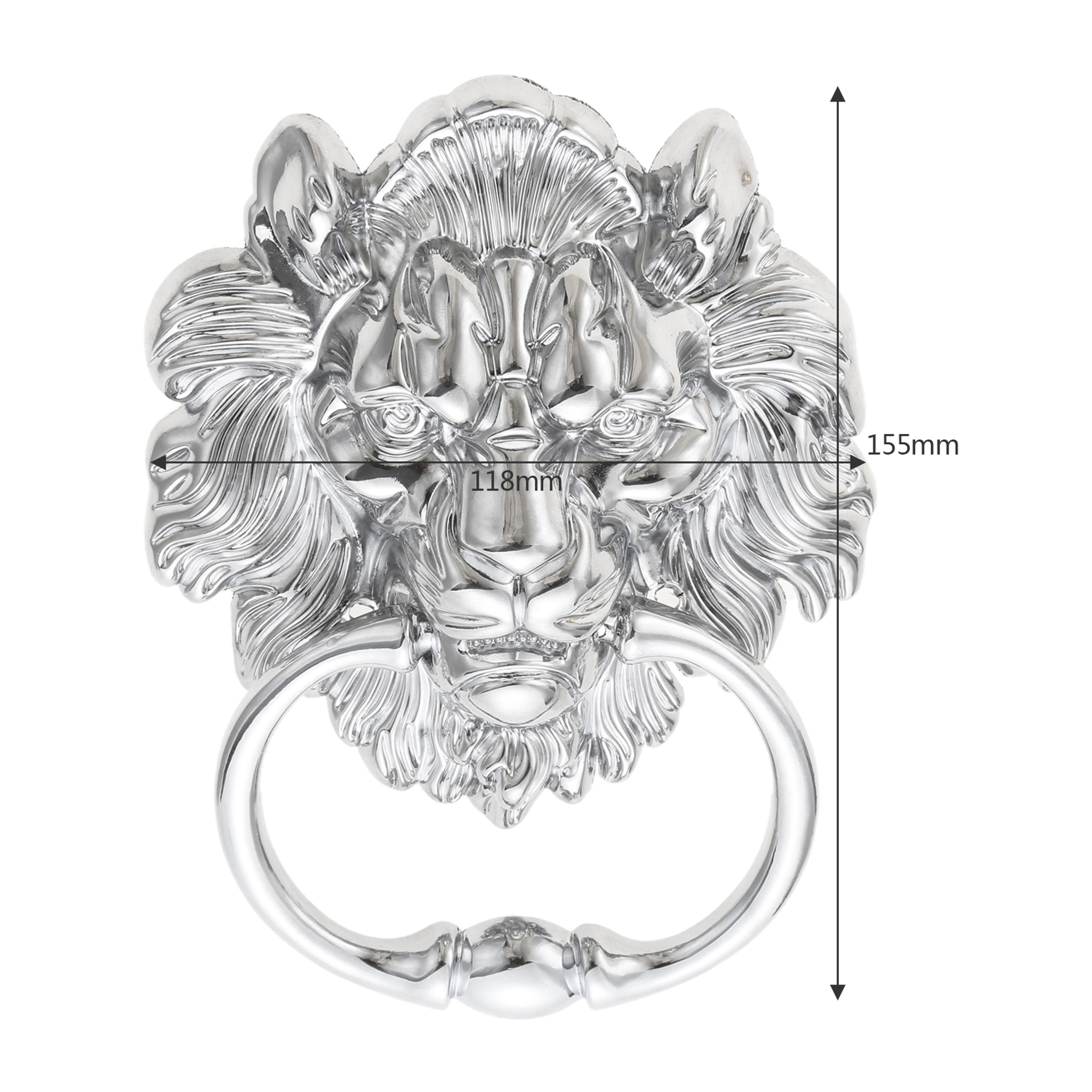 Vintage Lion Head Door Knocker Handle Antique Cabinet Pull Zinc Alloy Decor – view 6