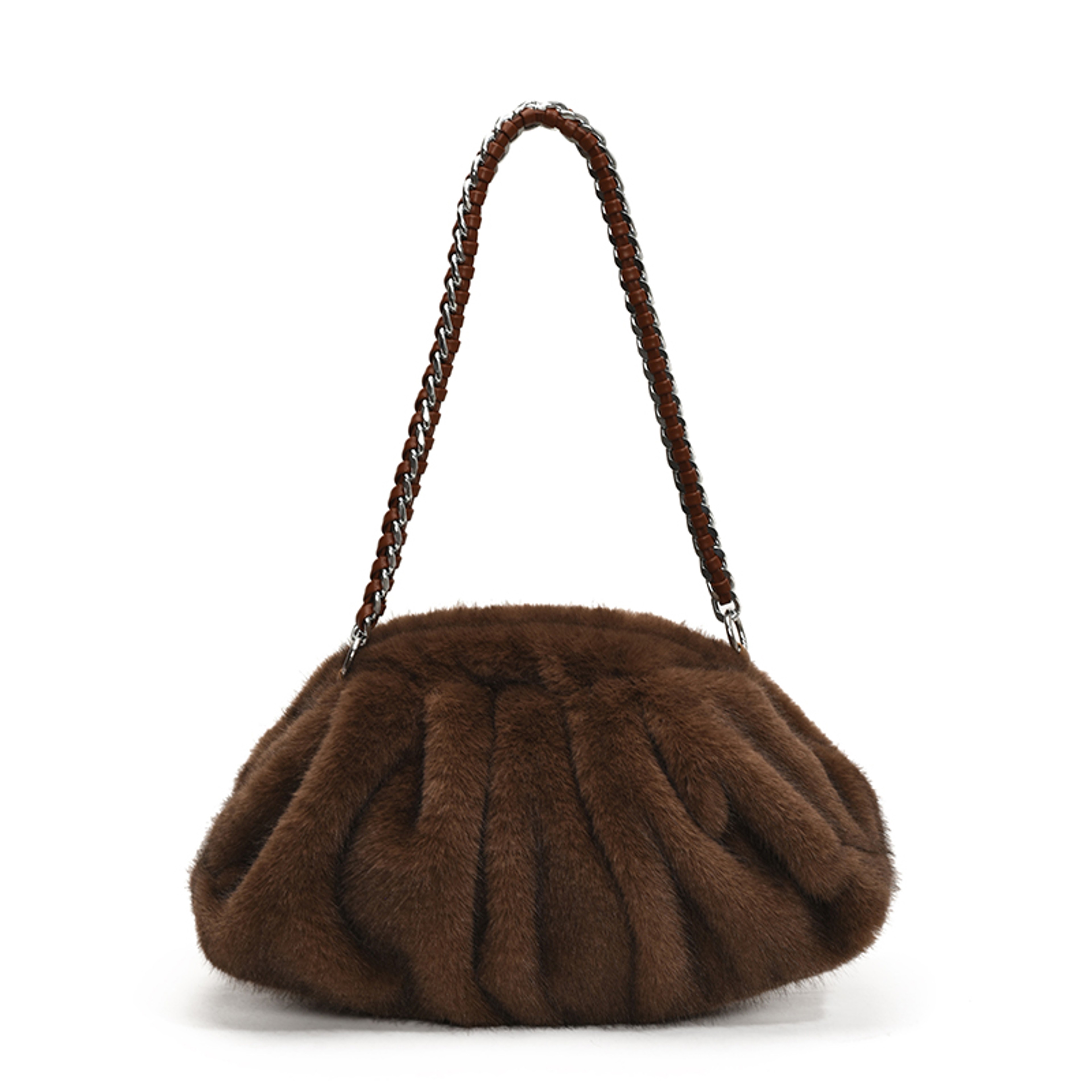 Luxury Faux Fur Shoulder Bag Soft Plush Hobo Winter Designer Tote 9