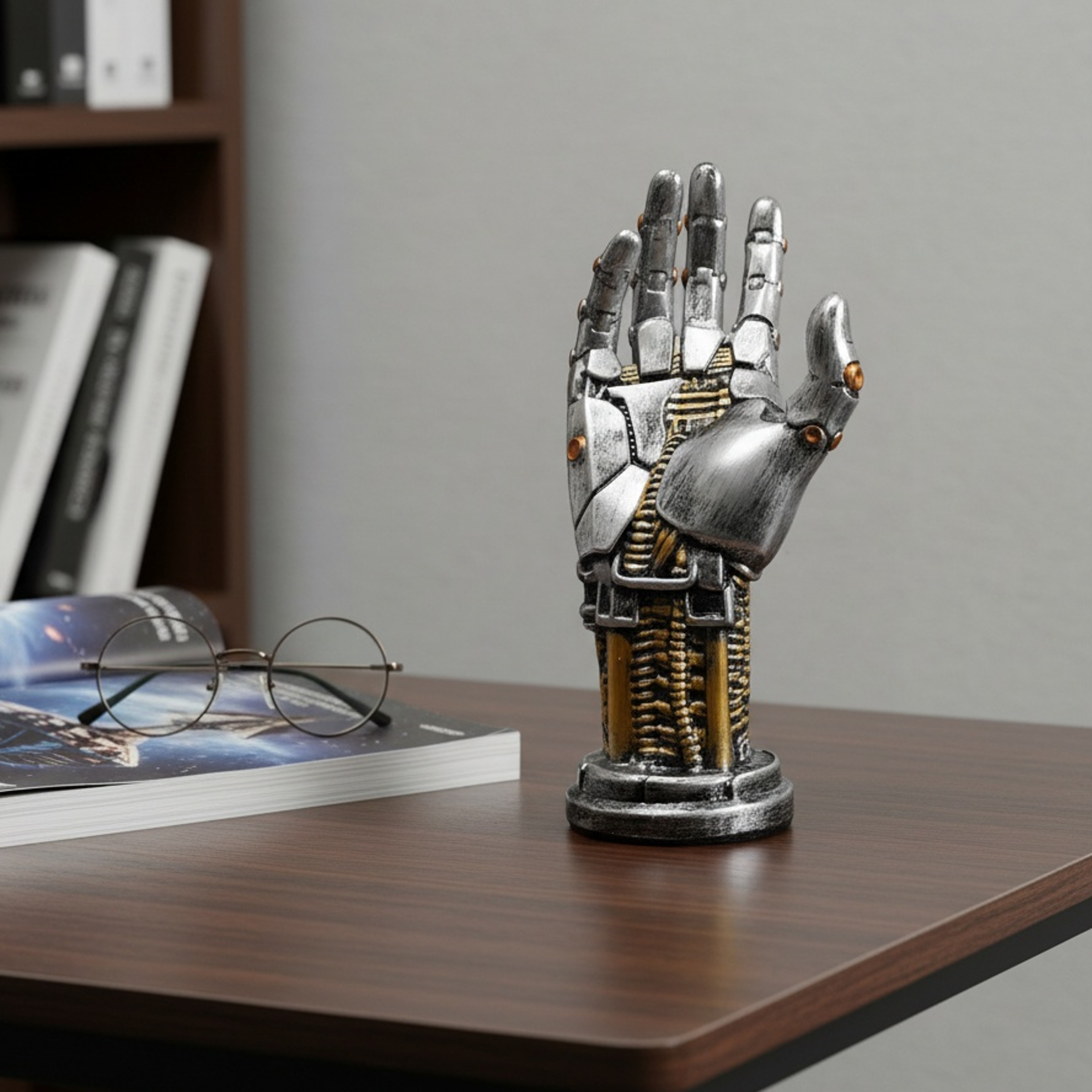 Cyberpunk Robotic Hand Gamepad Holder SciFi Desk Organizer For Controller Phone  Keys 3
