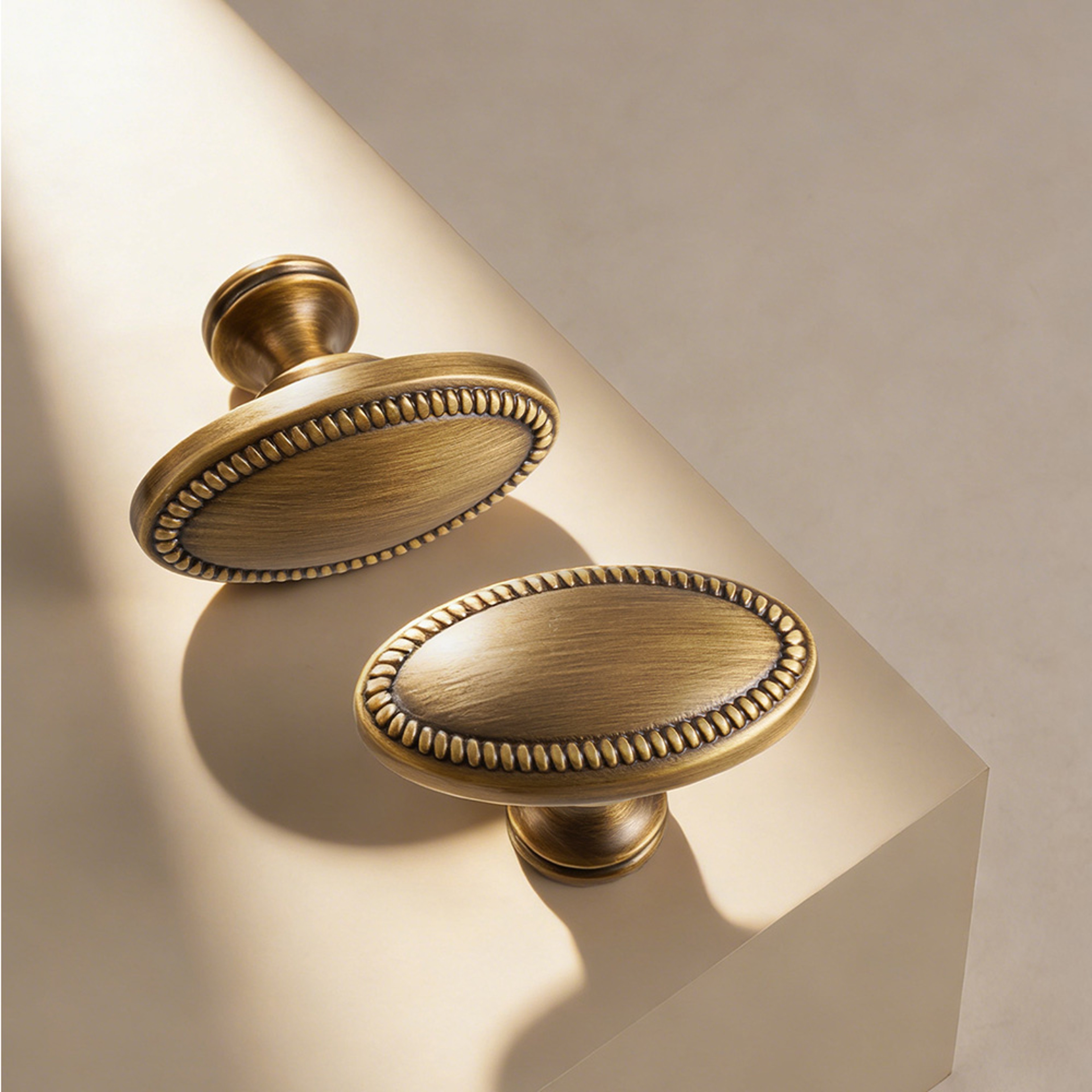 Solid Brass Vintage Cabinet Handles French Style Drawer Knobs 0