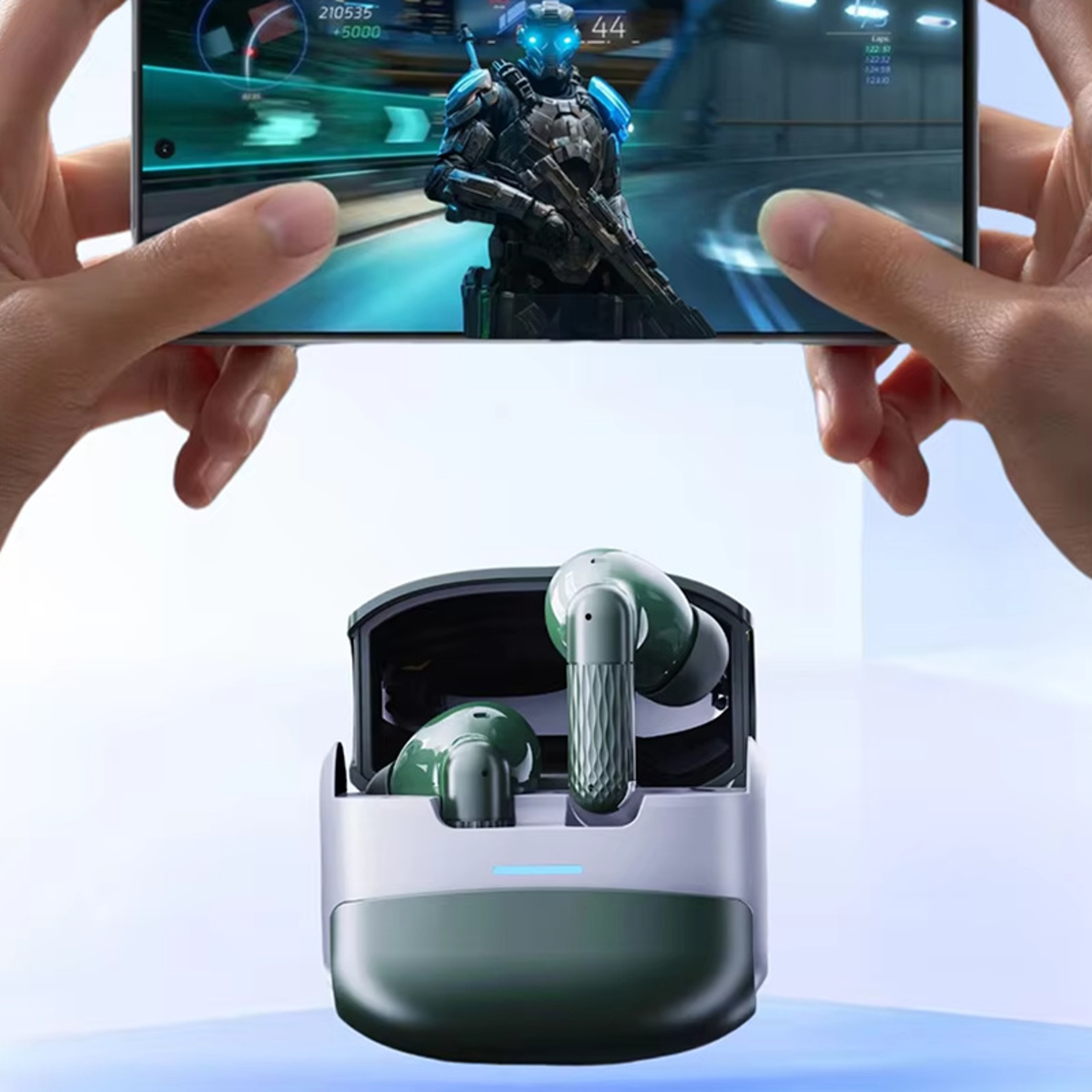 Wireless Bluetooth Gaming Earbuds With Mic For IOS Android Low Latency TWS Earphones 5