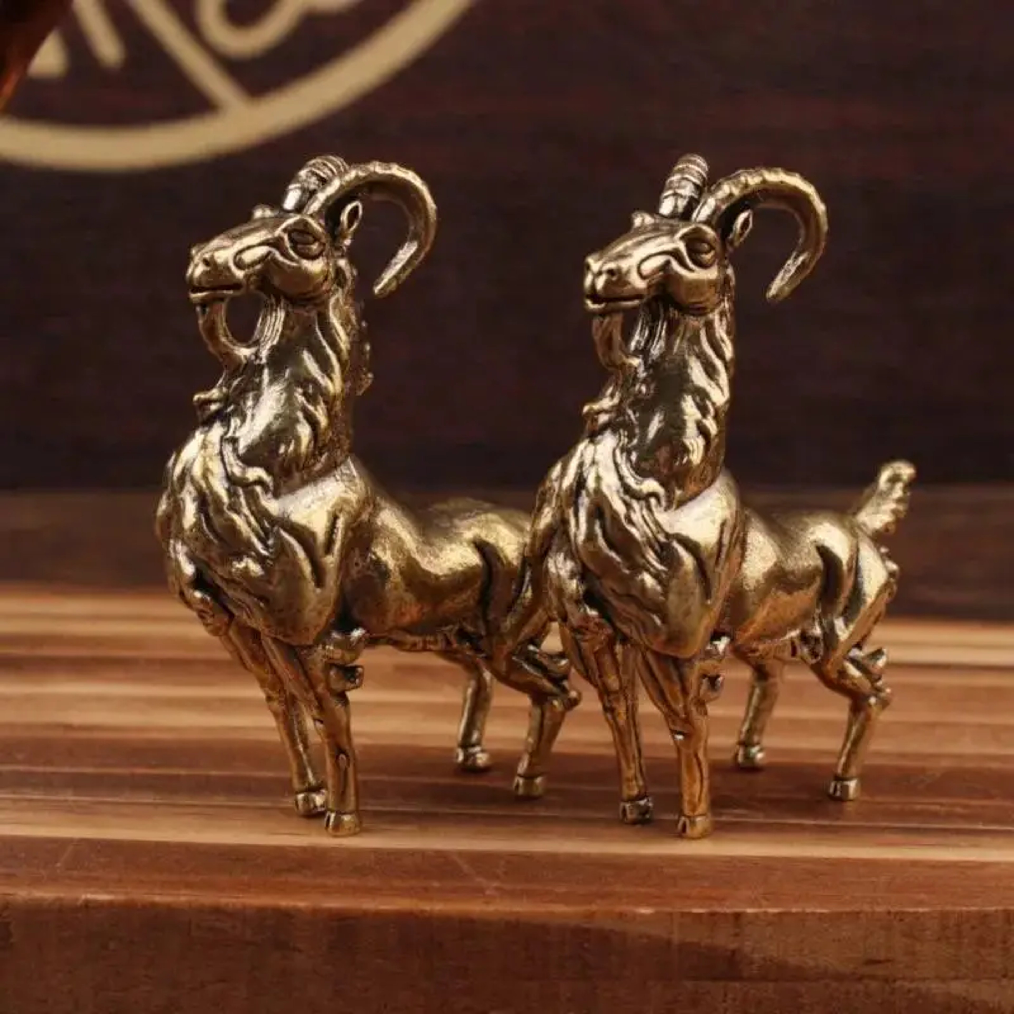 Vintage Brass Tea Pet Gazelle Figurine Miniature Animal Desk Ornament Decor – view 2
