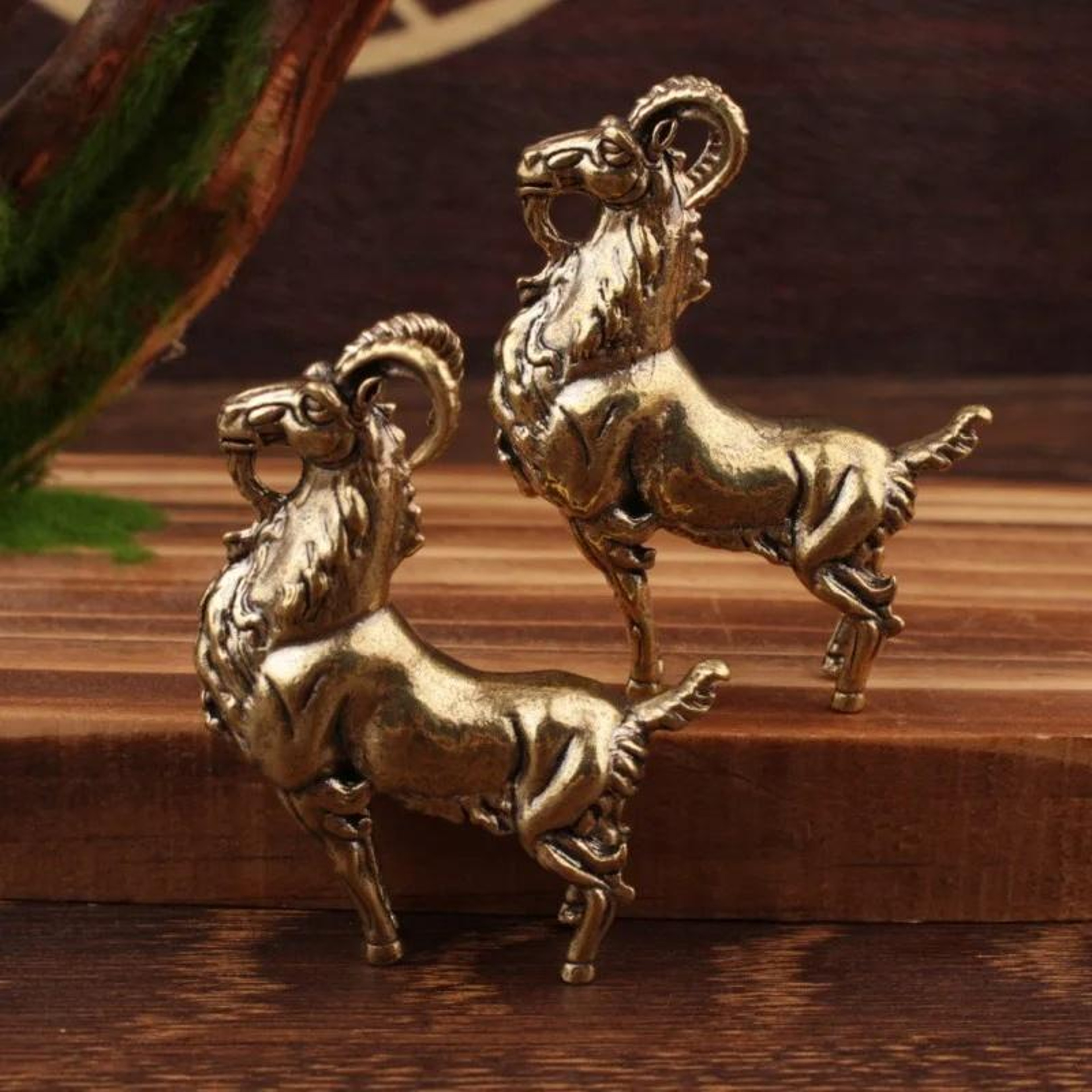 Vintage Brass Tea Pet Gazelle Figurine Miniature Animal Desk Ornament Decor – view 7