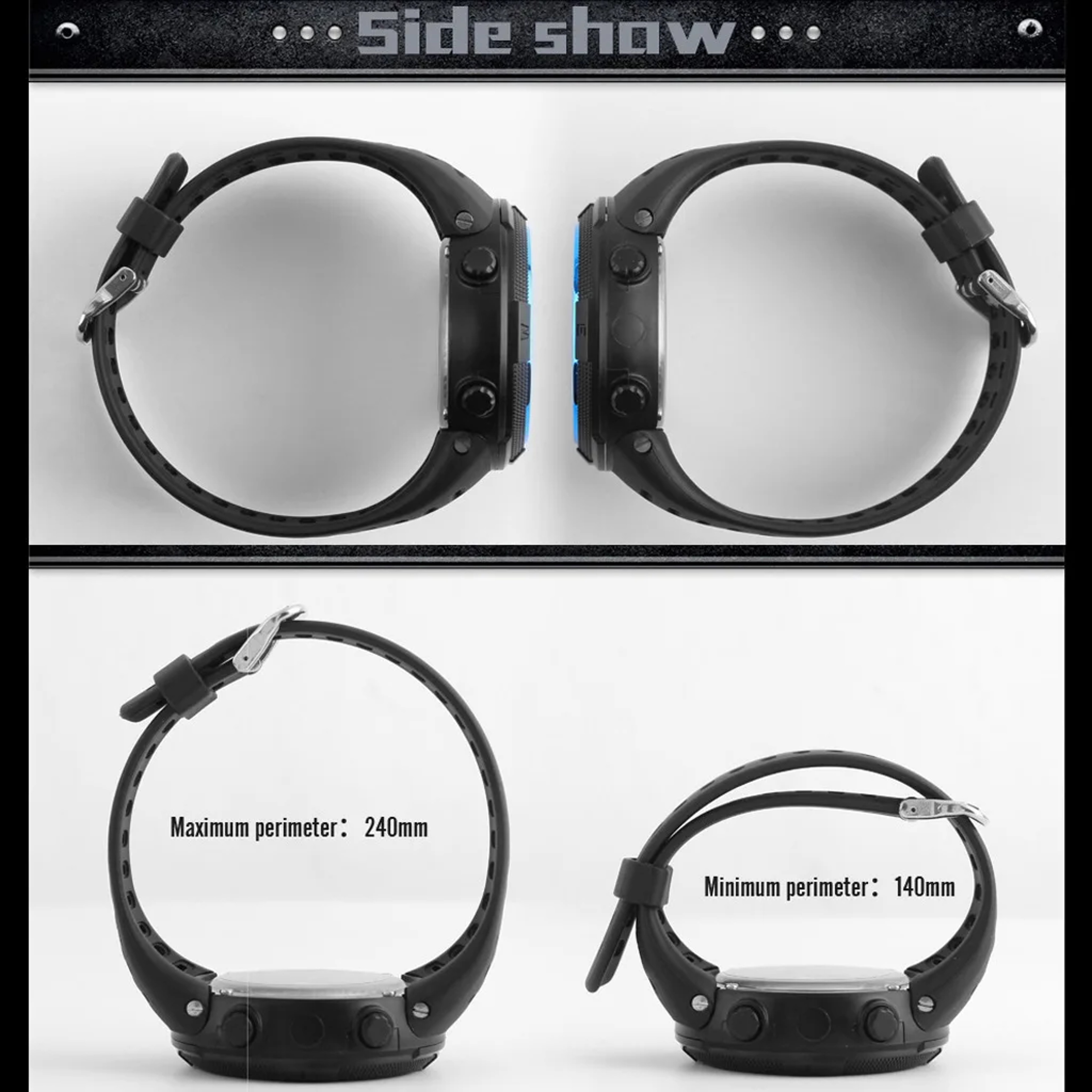 Tactical Digital Sports Watch For Men Waterproof LED Multifunction Military Style Watch 3