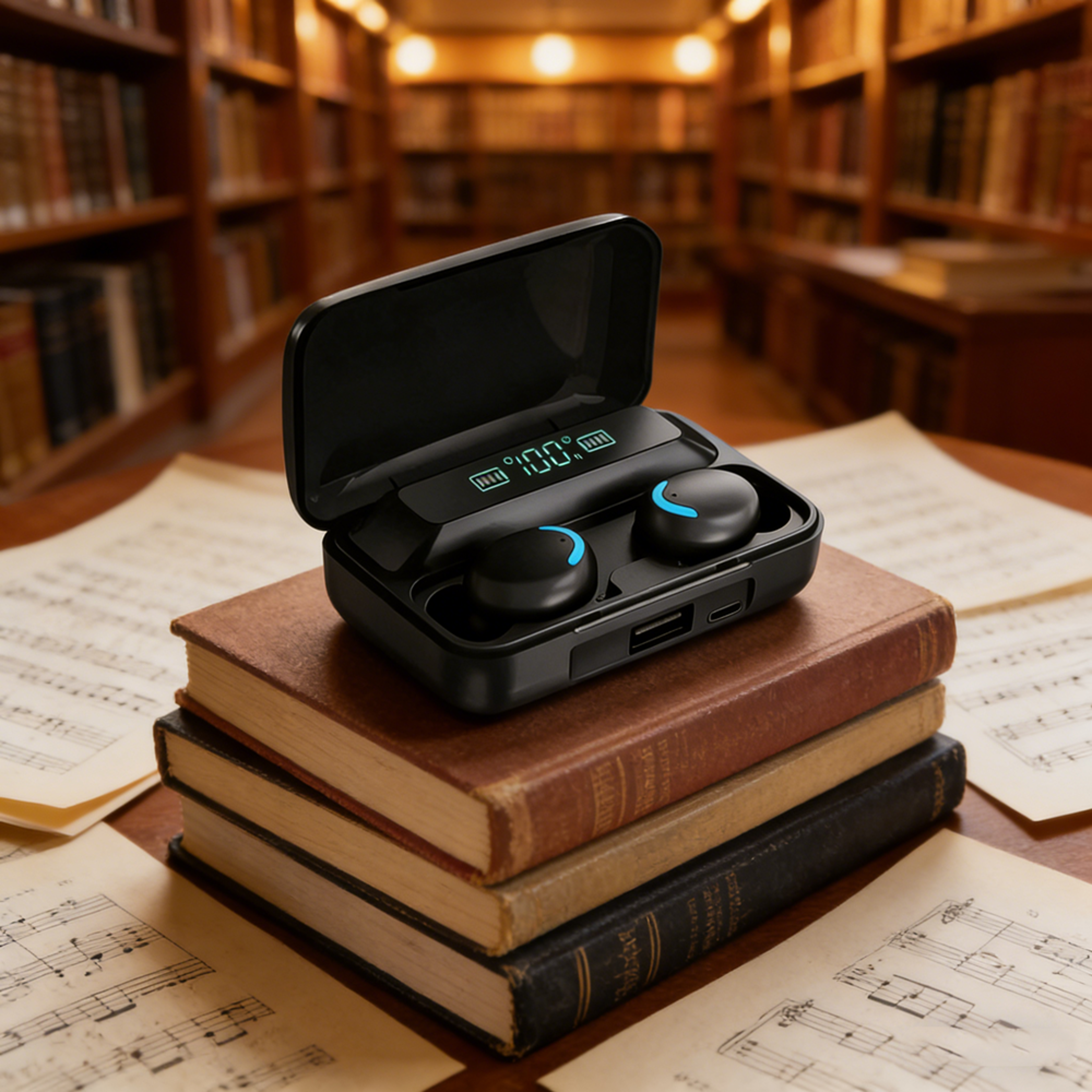 Bluetooth Wireless Earbuds With Deep Bass Touch Control Sports Headphones 0