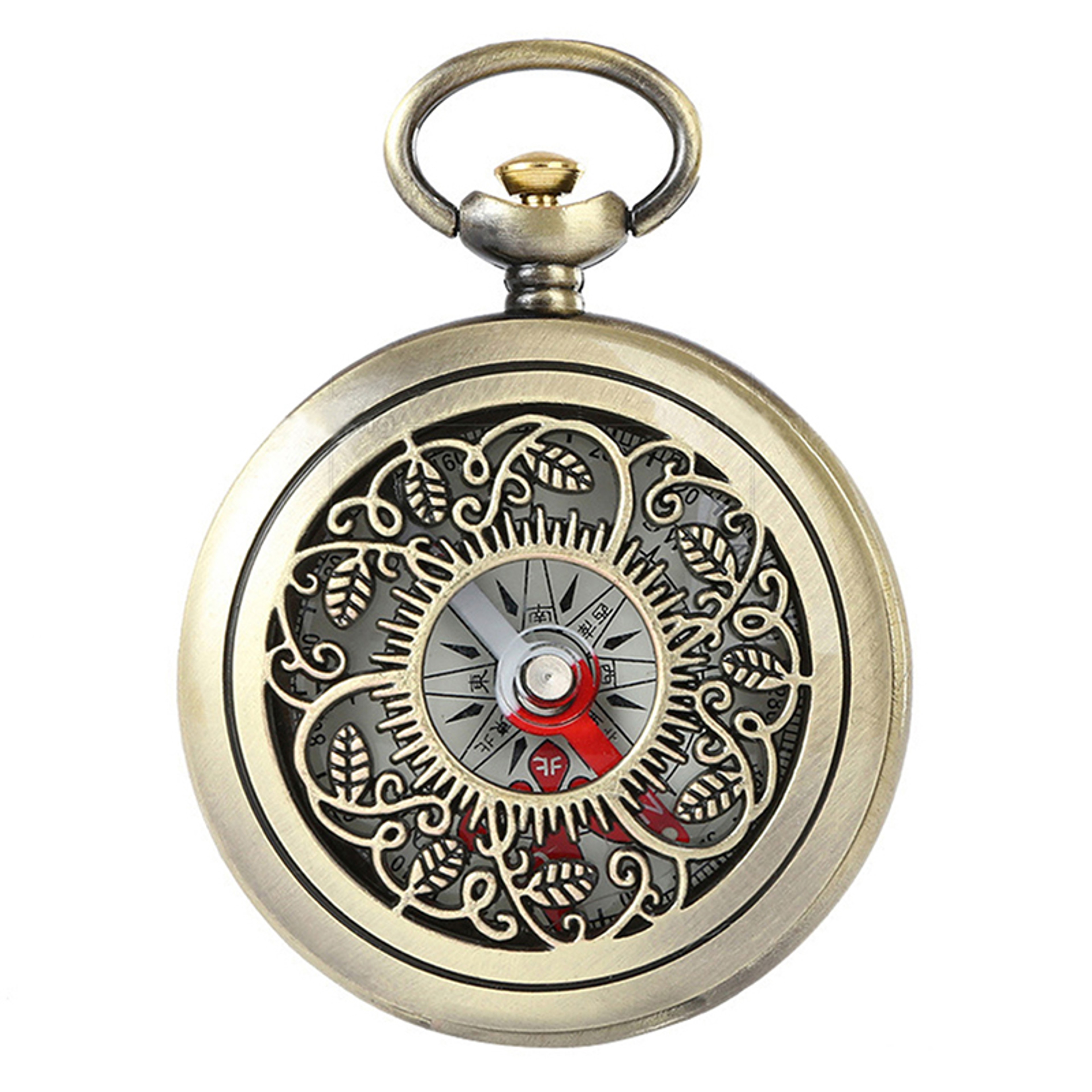 Vintage Pocket Compass Watch Outdoor Navigation Tool for Hiking Camping Travel – view 3