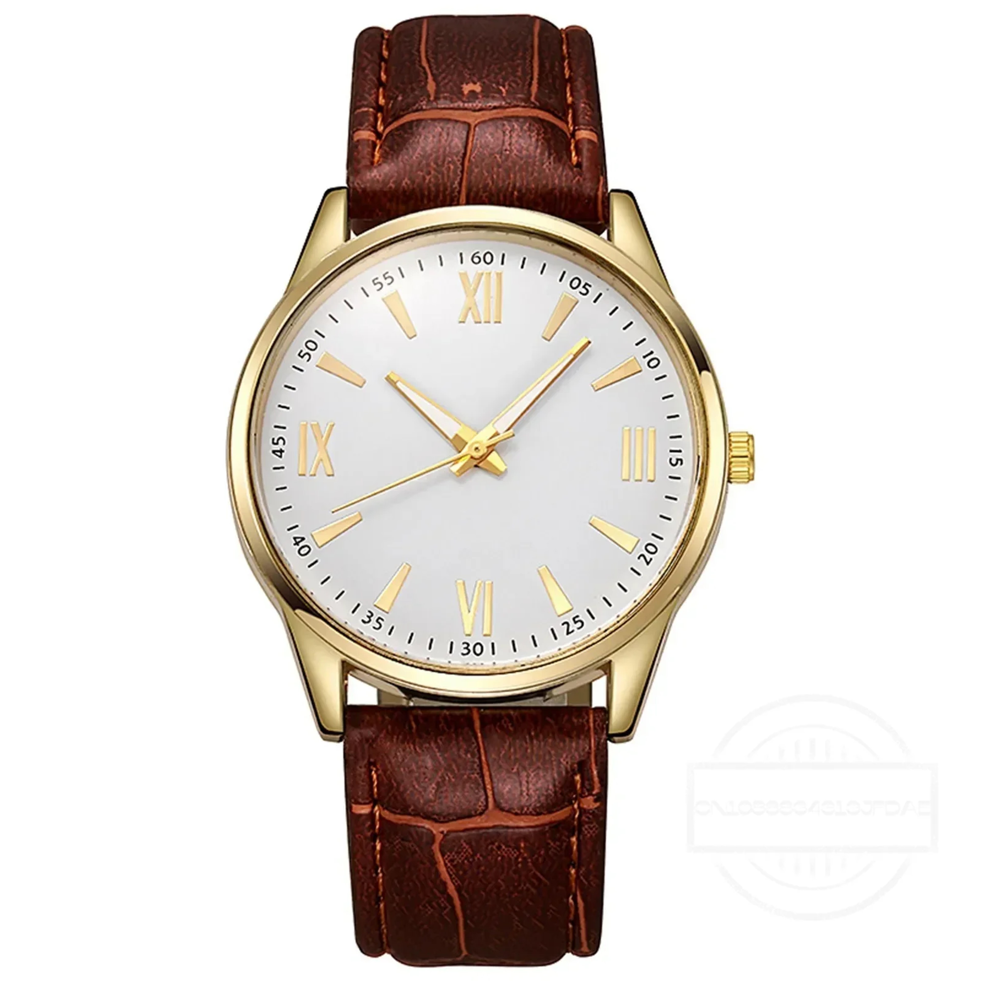 Ultra Thin Minimalist Leather Watch For Men Classic Quartz Dress Watch 4