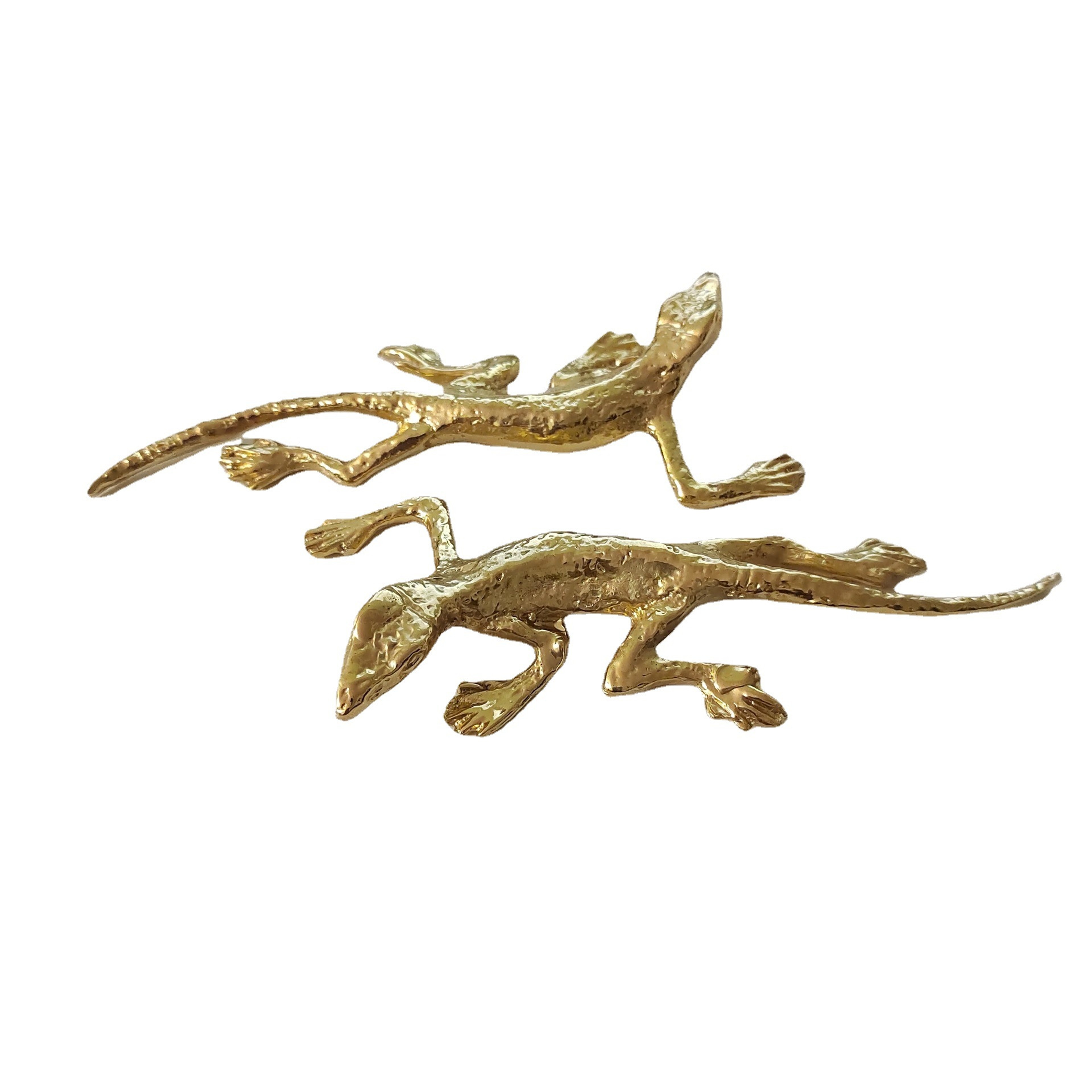 Brass Gecko Cabinet Handle Decorative Drawer Pull for Furniture Upgrade – view 2