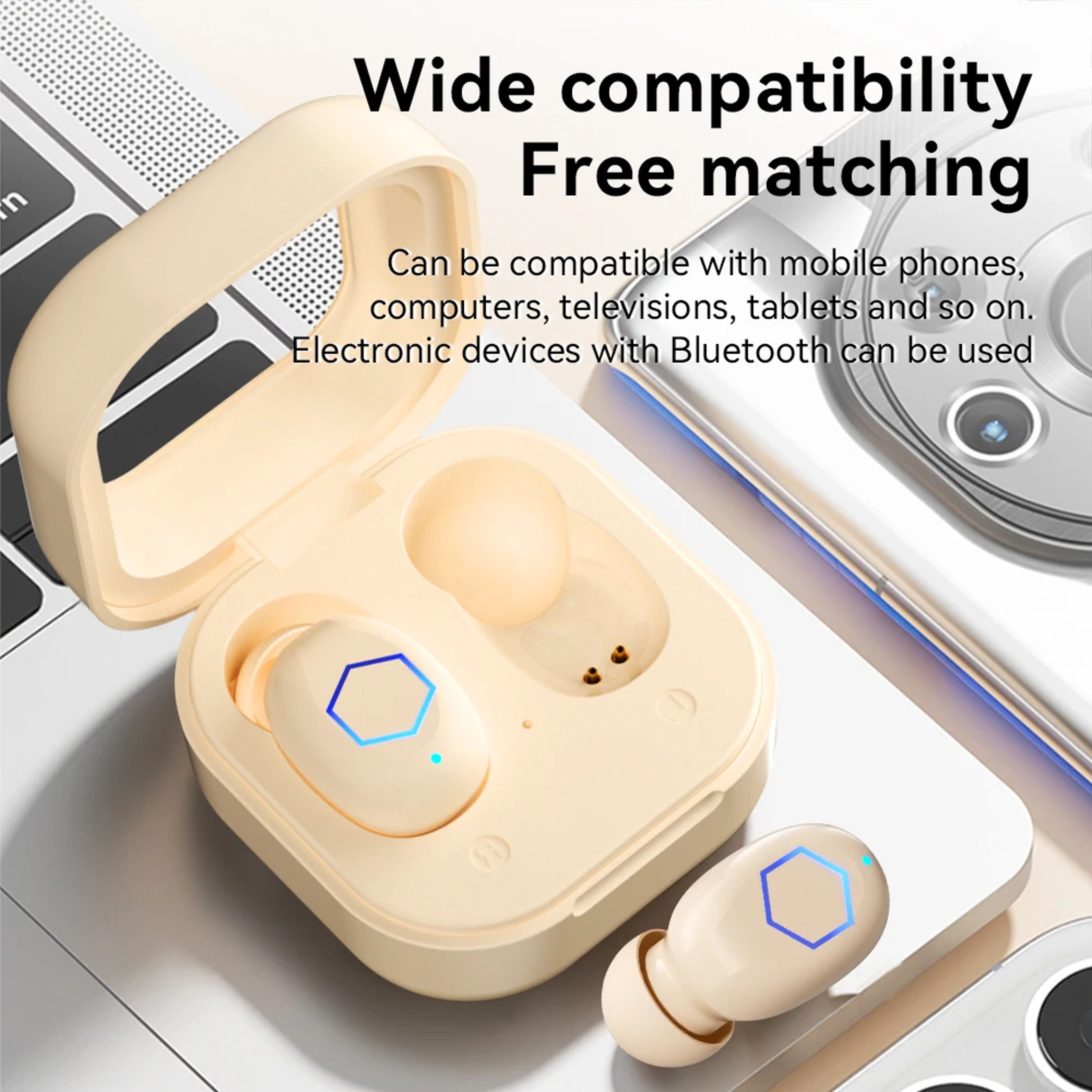 Wireless Bluetooth Earbuds With Low Latency Gaming Mode  HiFi Stereo Sound 2