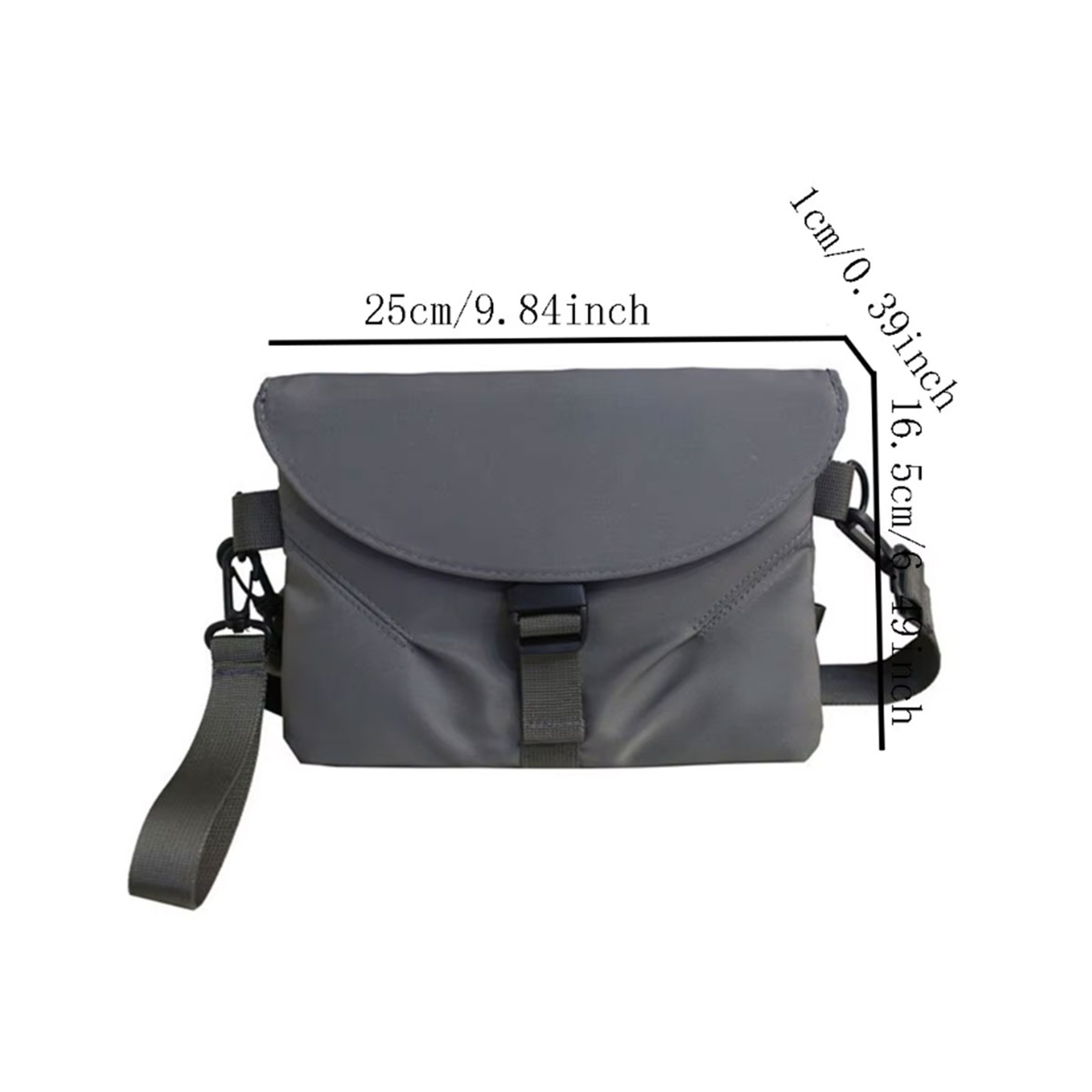 Mens Nylon Crossbody Chest Pack Lightweight Running  Cycling Sling Bag 3