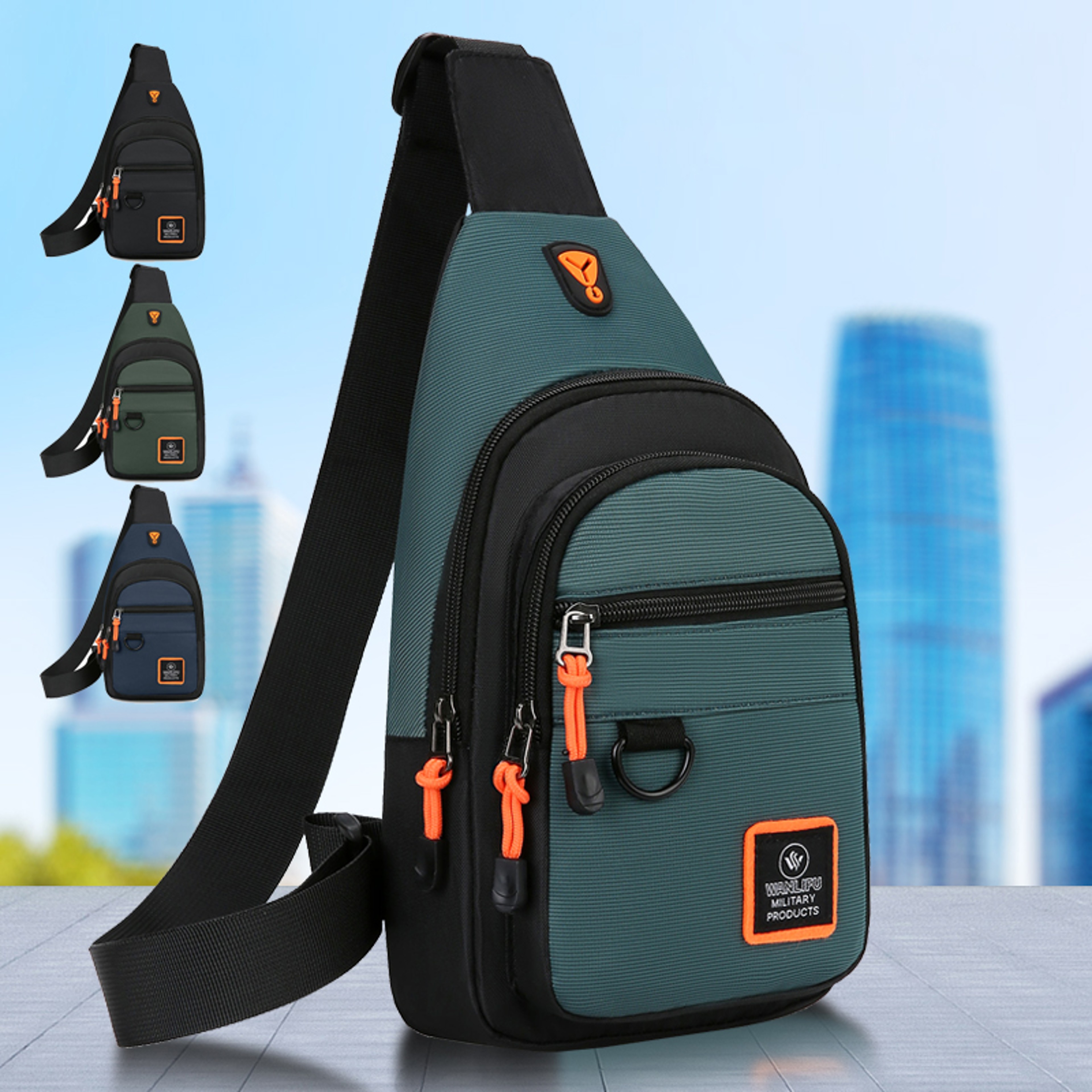 Waterproof Outdoor Crossbody Chest Bag for Men Hiking Travel Sling Backpack – view 5