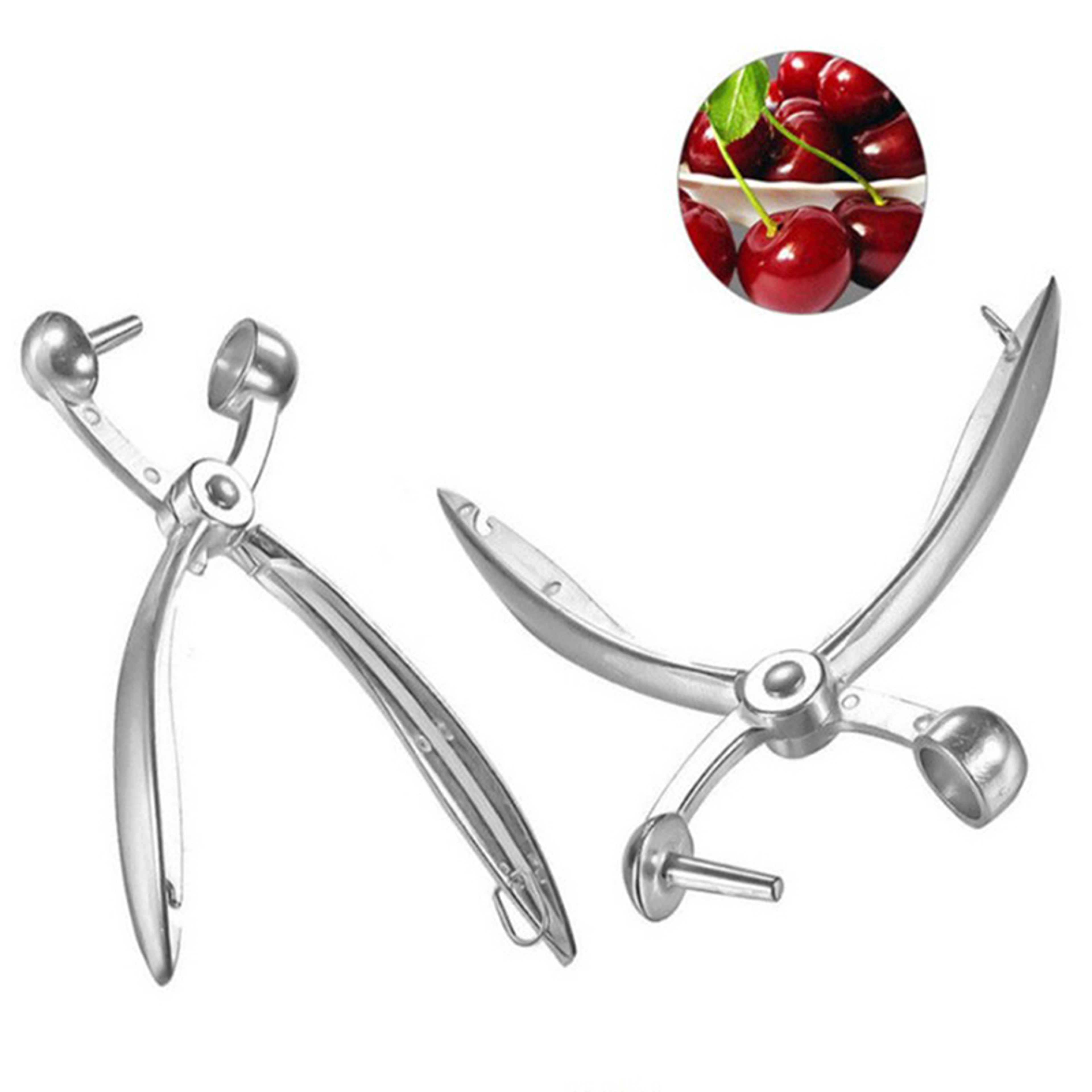 CherryEase Cherry Pitter Tool for Cherries, Olives & Dates with Ergonomic Zinc Alloy Design – view 4