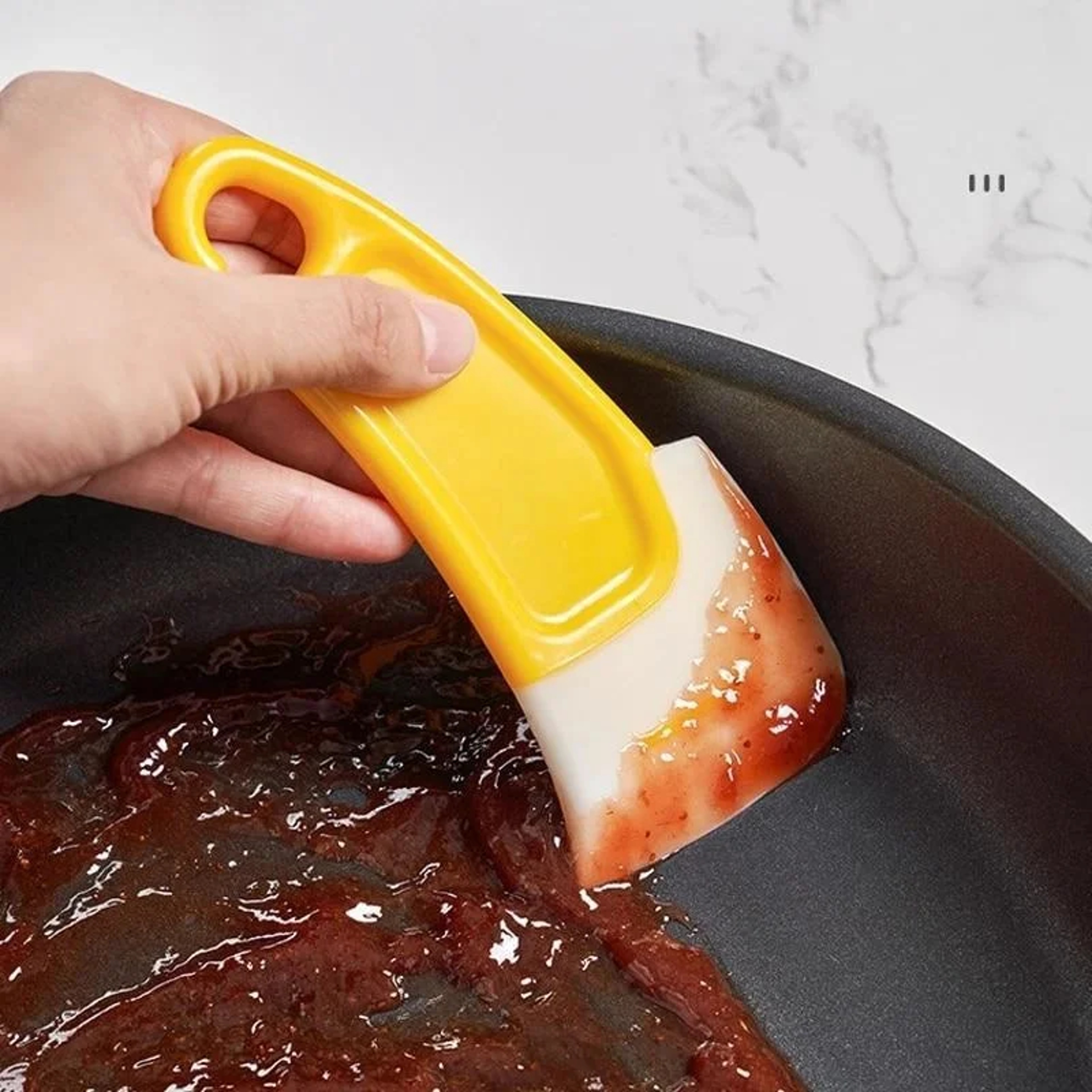 FlexEdge Kitchen Scraper Silicone Pan & Dish Cleaning Spatula – view 3