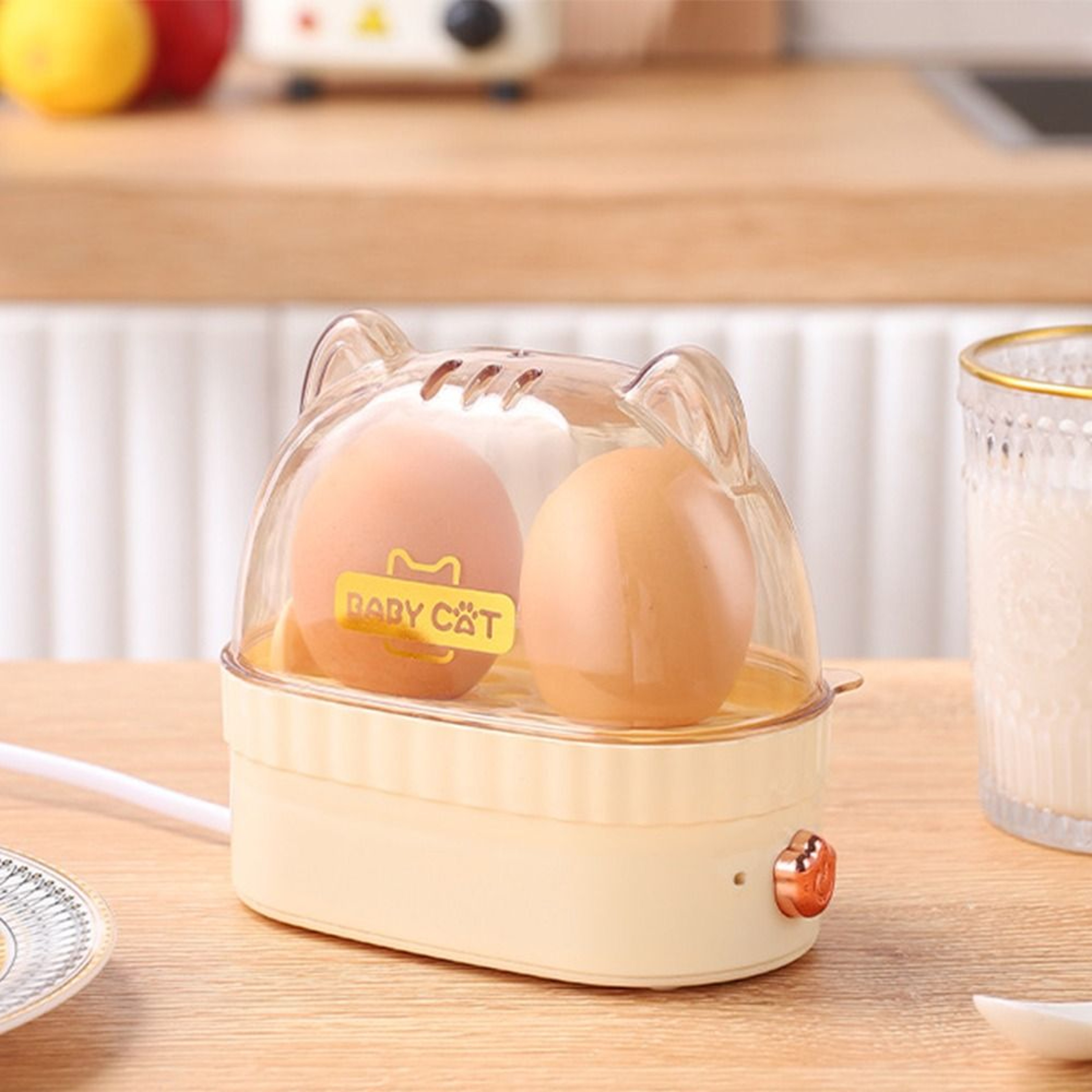 Cat Shape Electric Egg Cooker  Automatic Egg Boiler For Quick Healthy Breakfasts 5