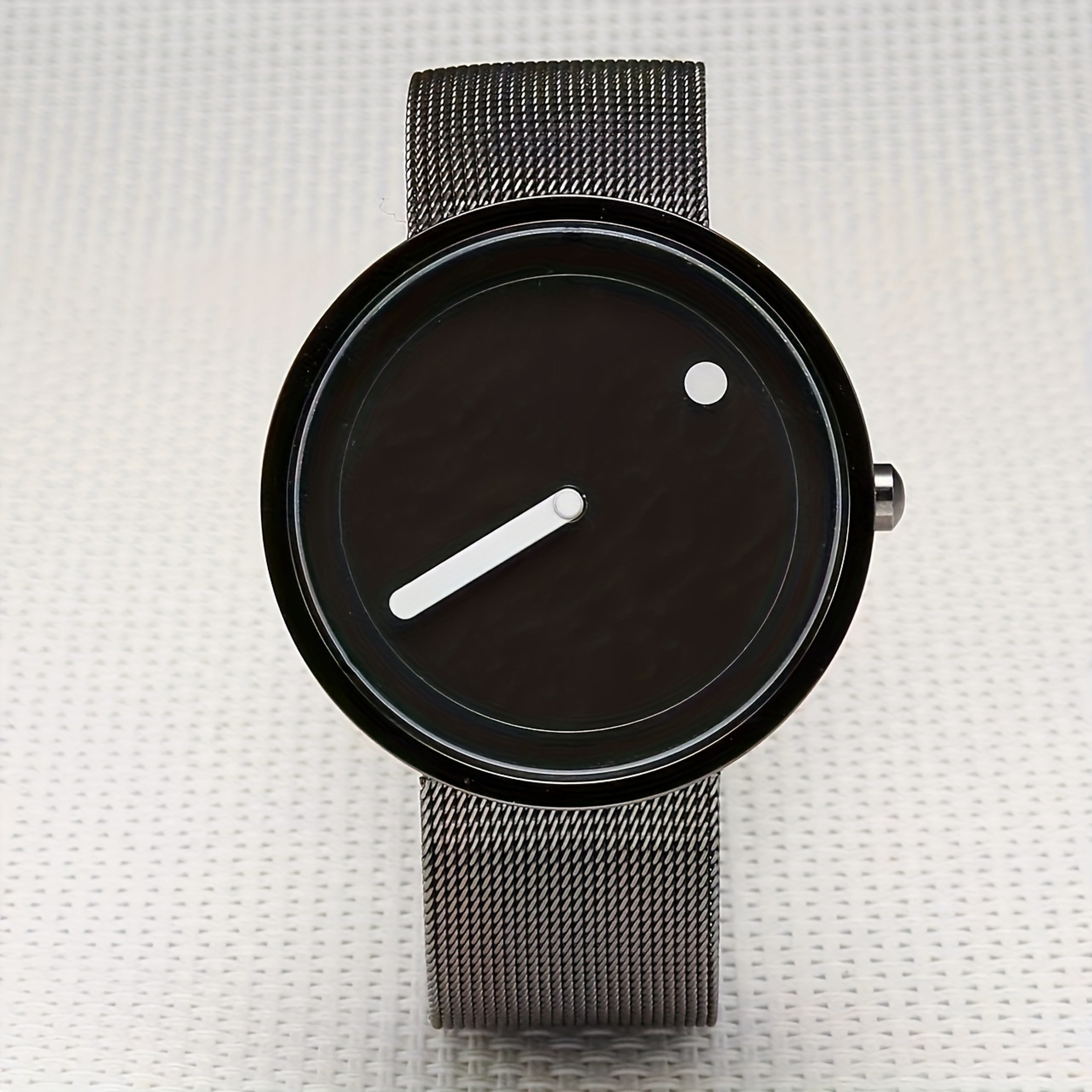 Nordic Dot Dial Minimalist Watch with Stainless Steel Band for Men & Women – view 3