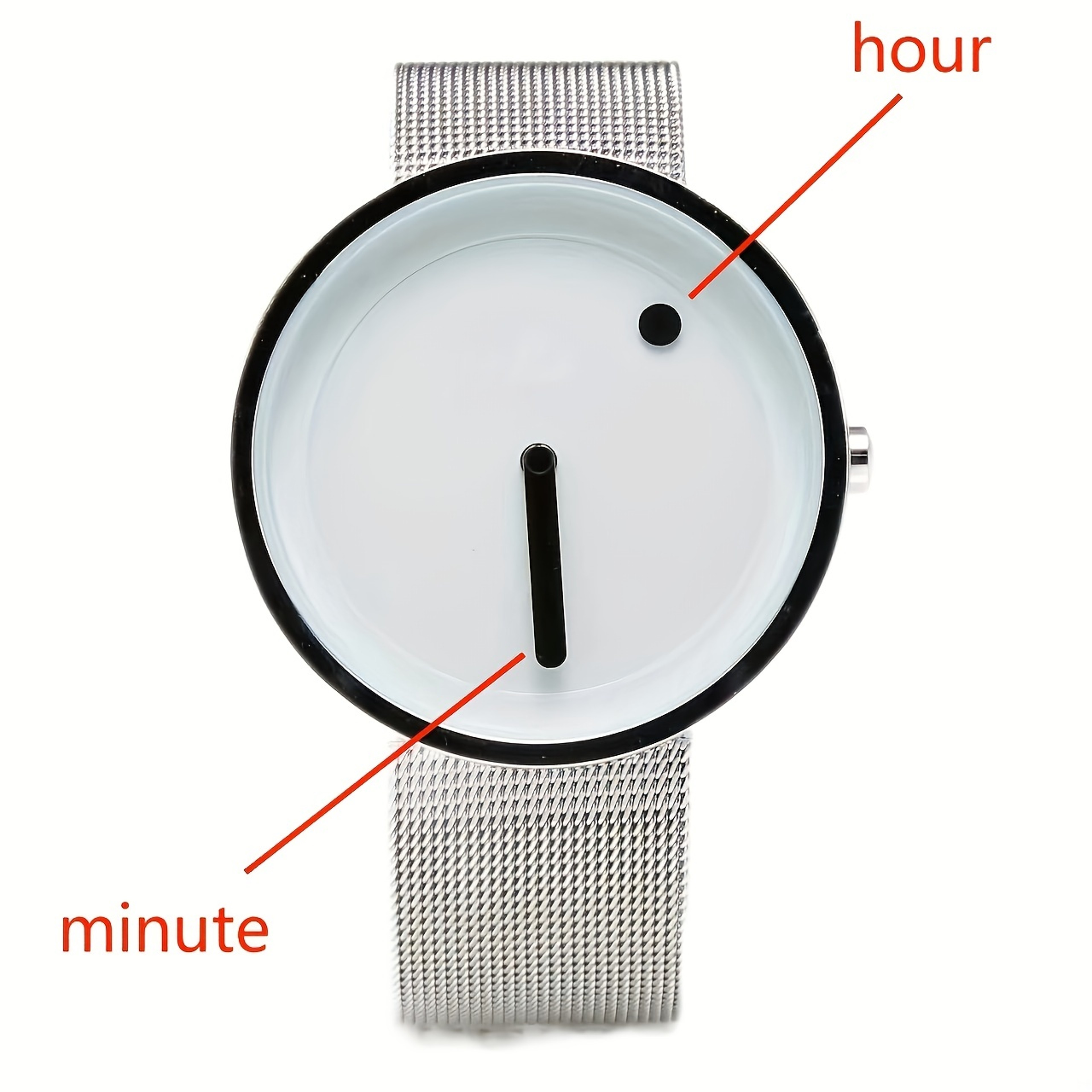 Nordic Dot Dial Minimalist Watch with Stainless Steel Band for Men & Women – view 5