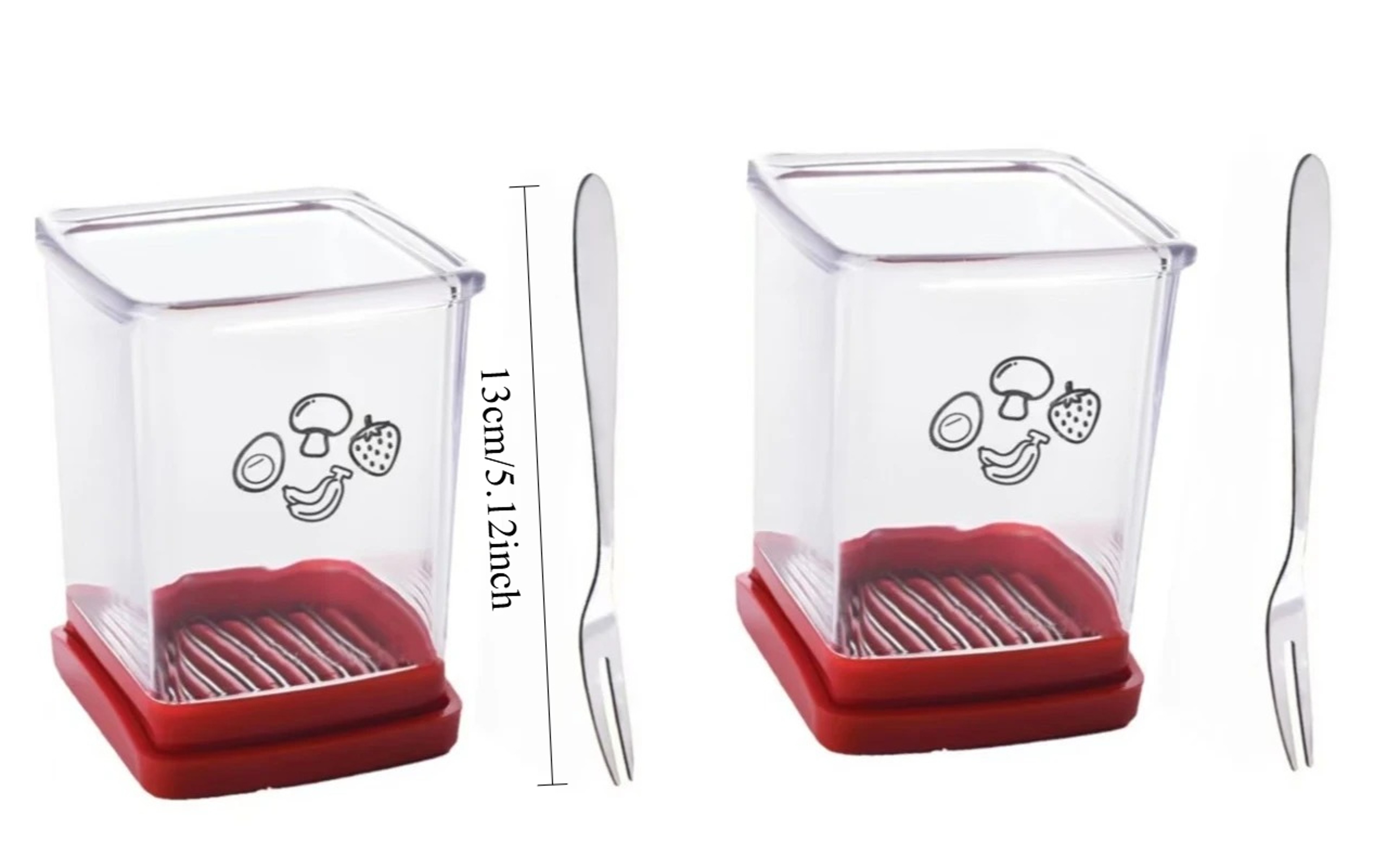 FreshSlice Strawberry Cutter and Fruit Slicer with Storage Container – view 7