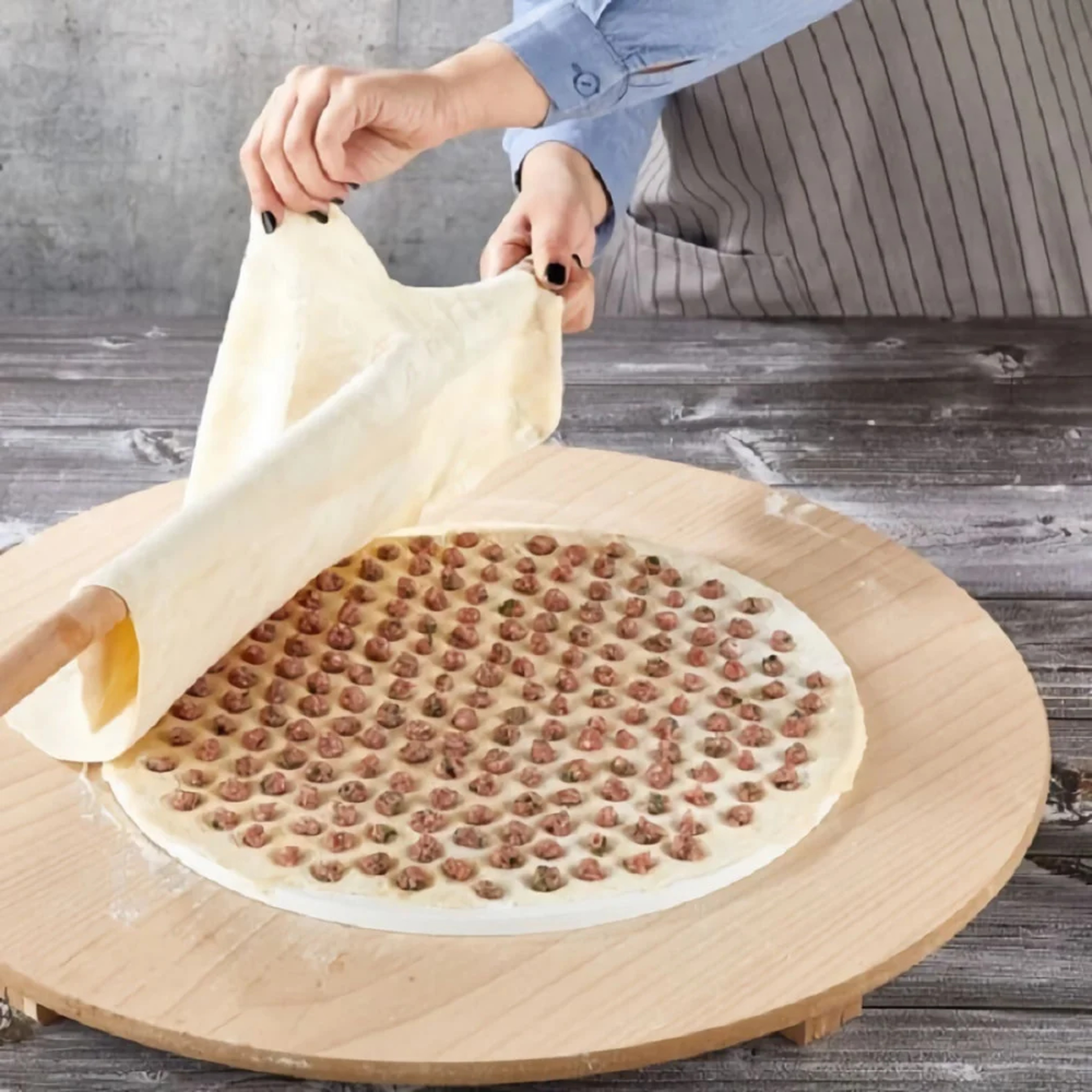 Ravioli Maker Dumpling Press Tray for Homemade Pasta & Pelmeni – view 3