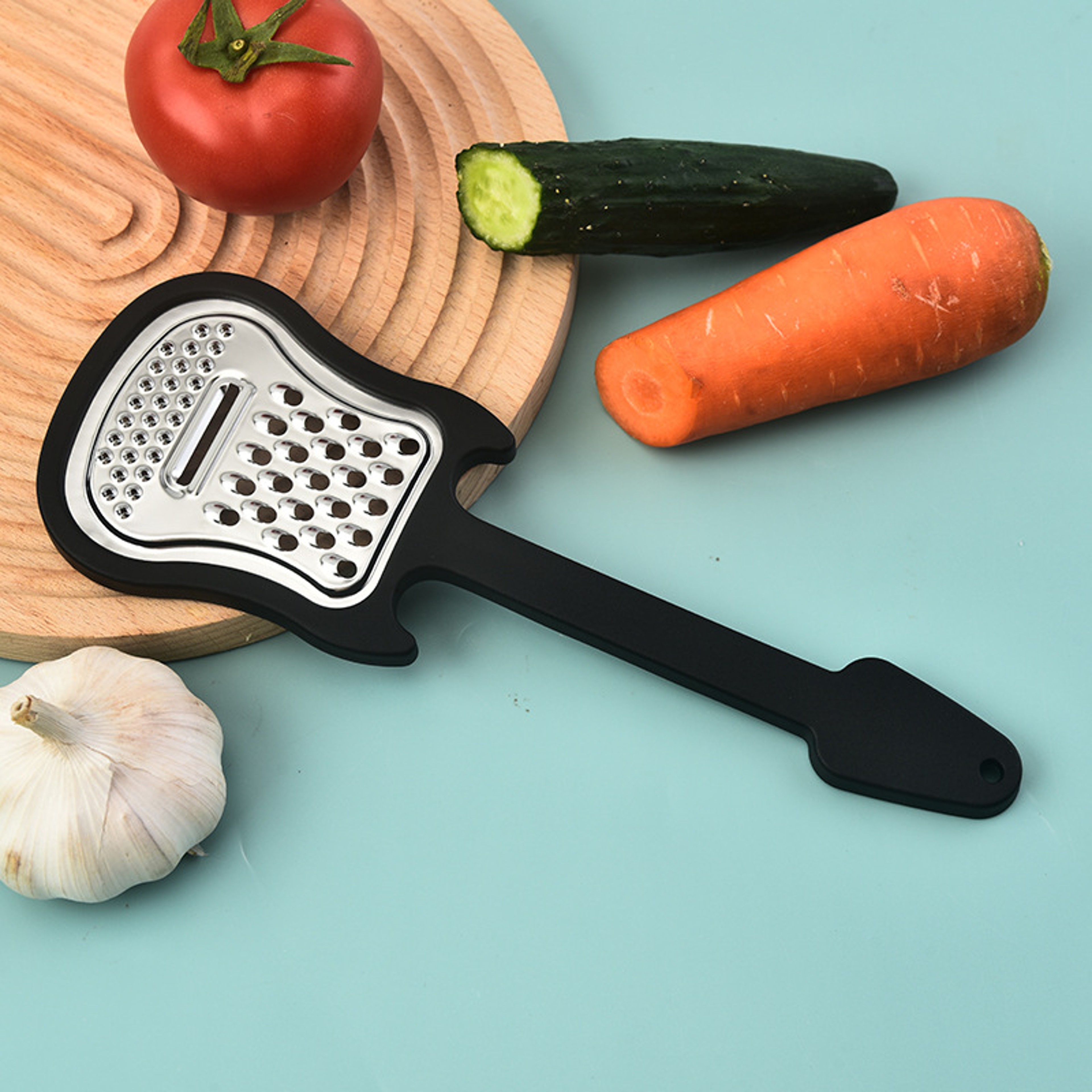 GuitarShaped Stainless Steel Fruit  Vegetable Peeler 1