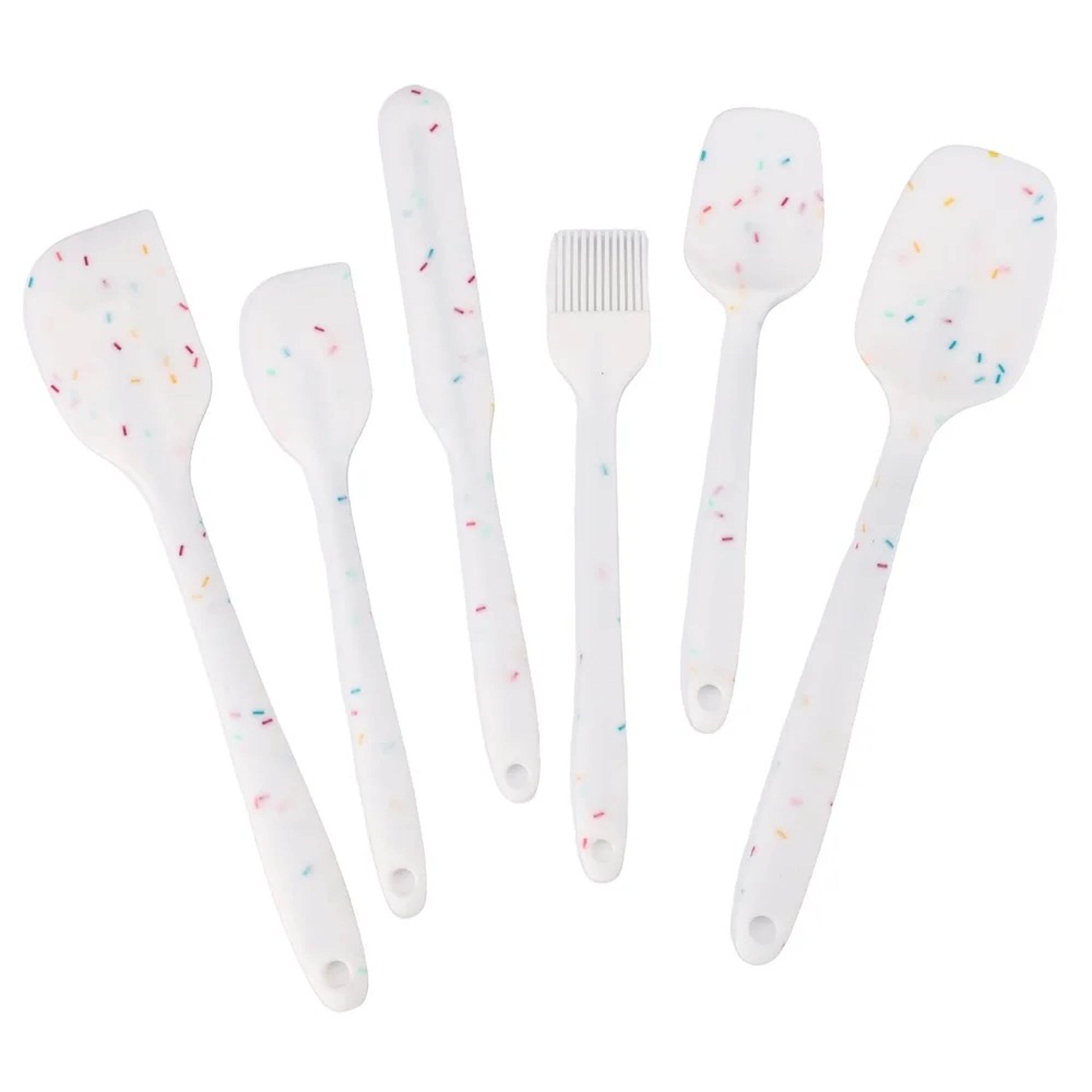 Silicone Spatula Set Heat Resistant Non Stick Kitchen Utensils For Baking  Cooking 3
