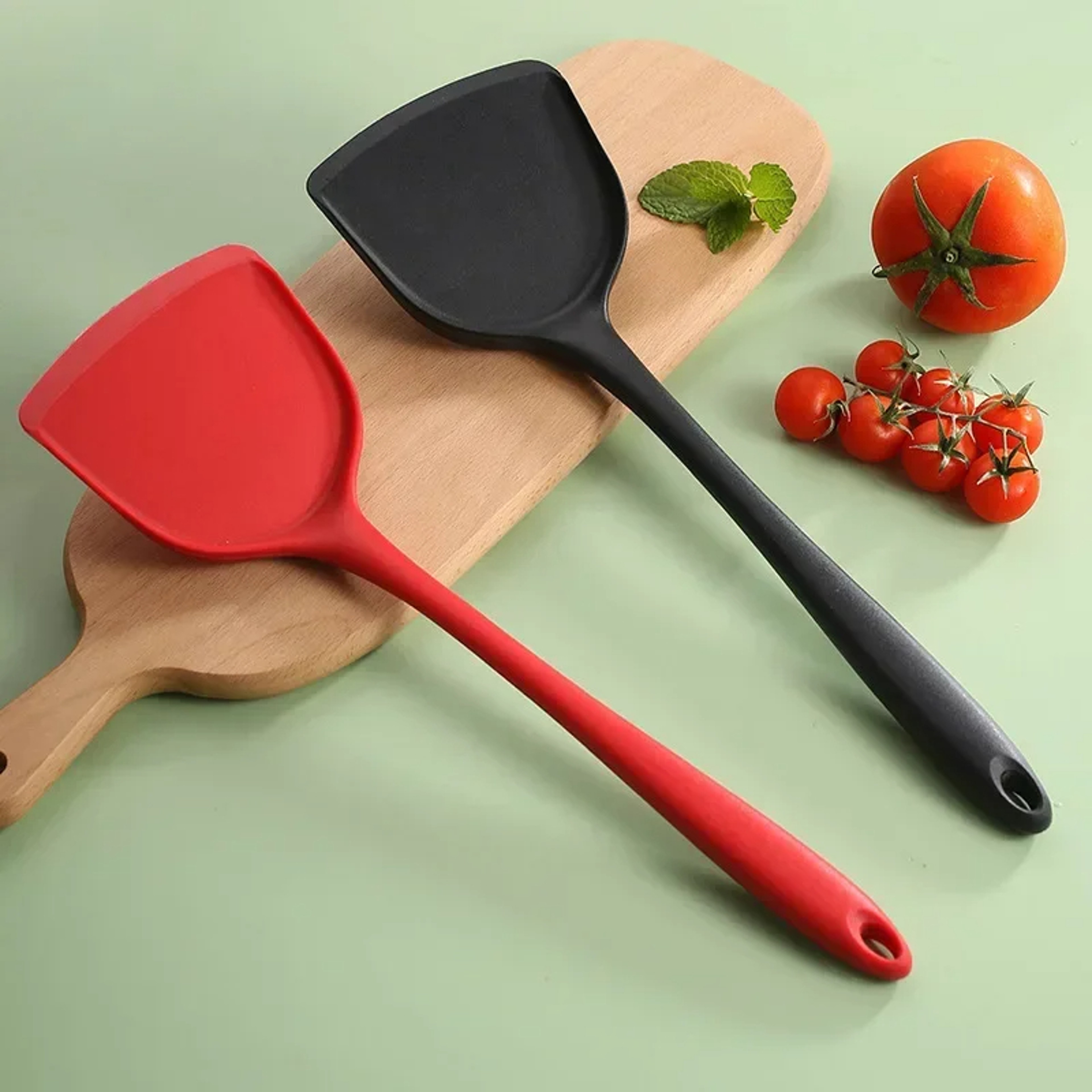 Heat Resistant Silicone Turner Spatula for Nonstick Cooking and Easy Flipping – view 2