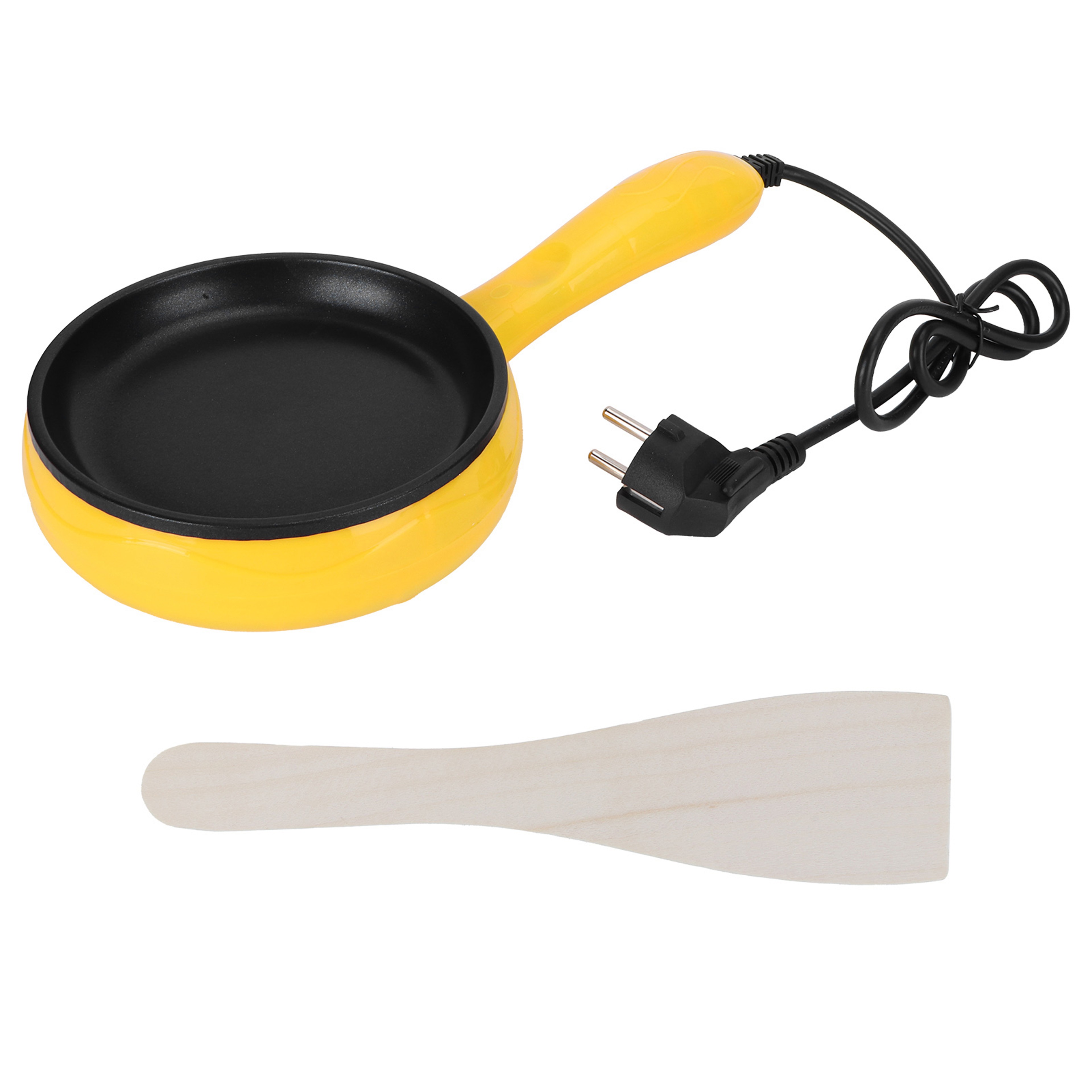 Mini Non Stick Egg & Pancake Frying Pan with Wooden Spatula – view 2