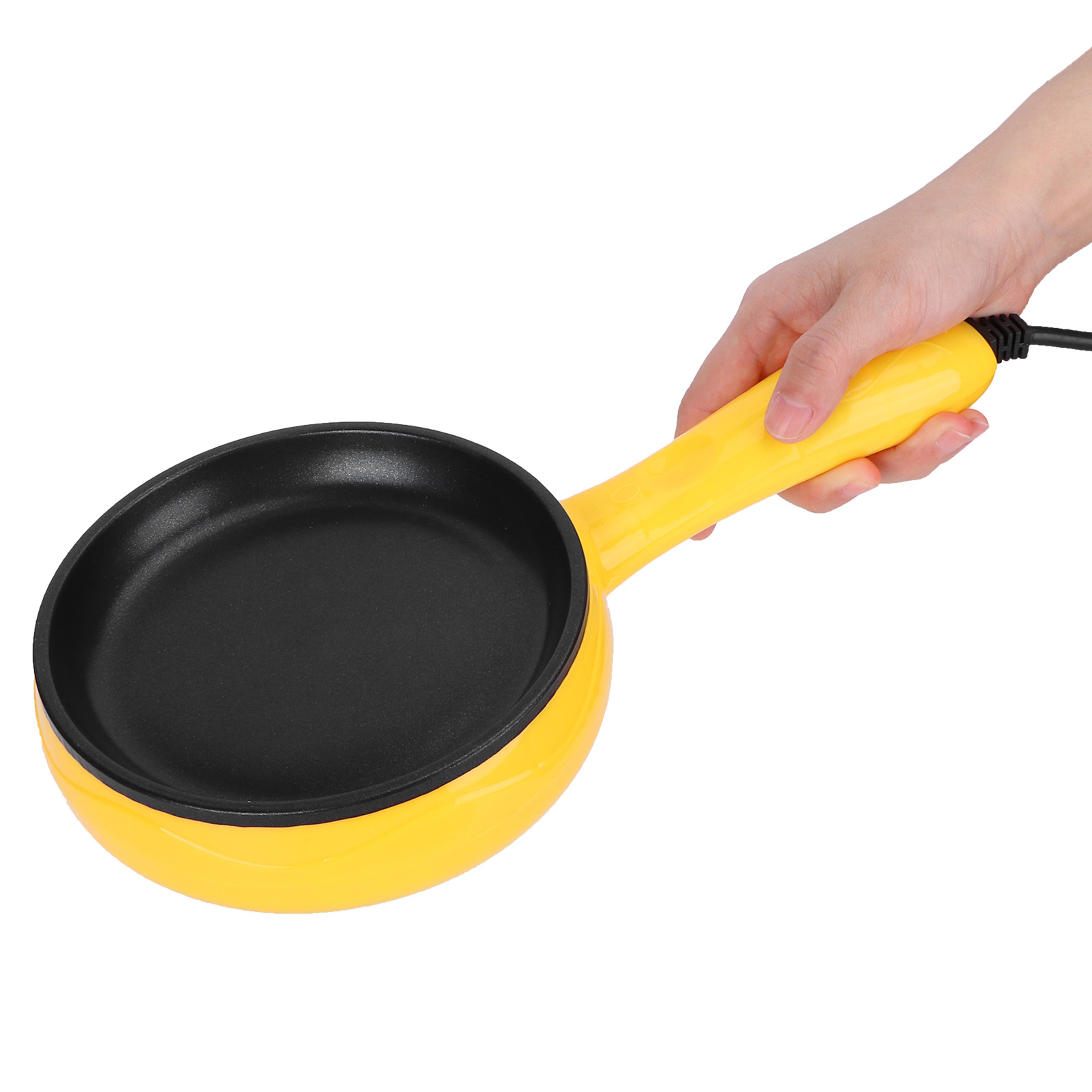 Mini Non Stick Egg & Pancake Frying Pan with Wooden Spatula – view 3
