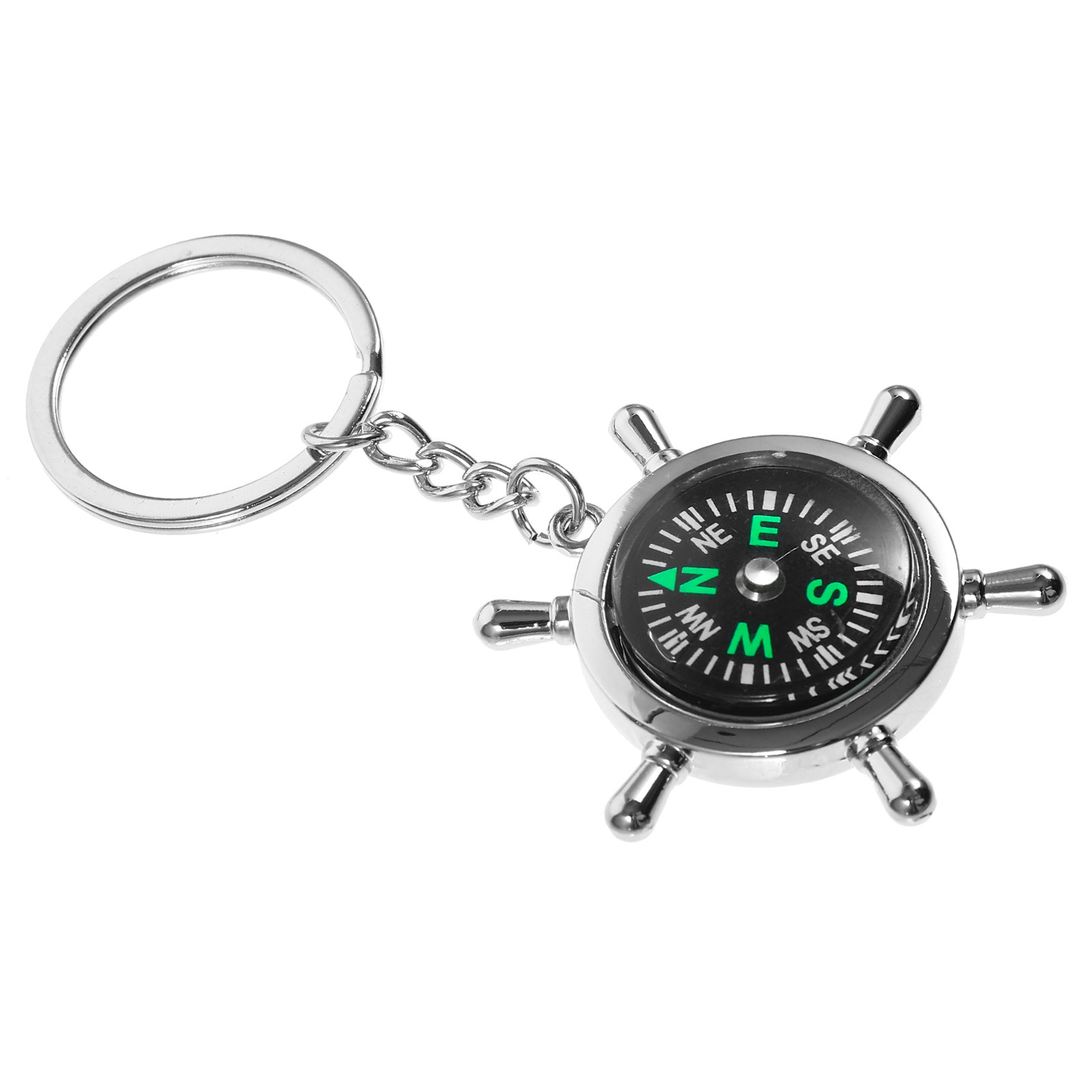 TrailGuard Pocket Compass Keychain For Hiking Camping  Everyday Adventure 0
