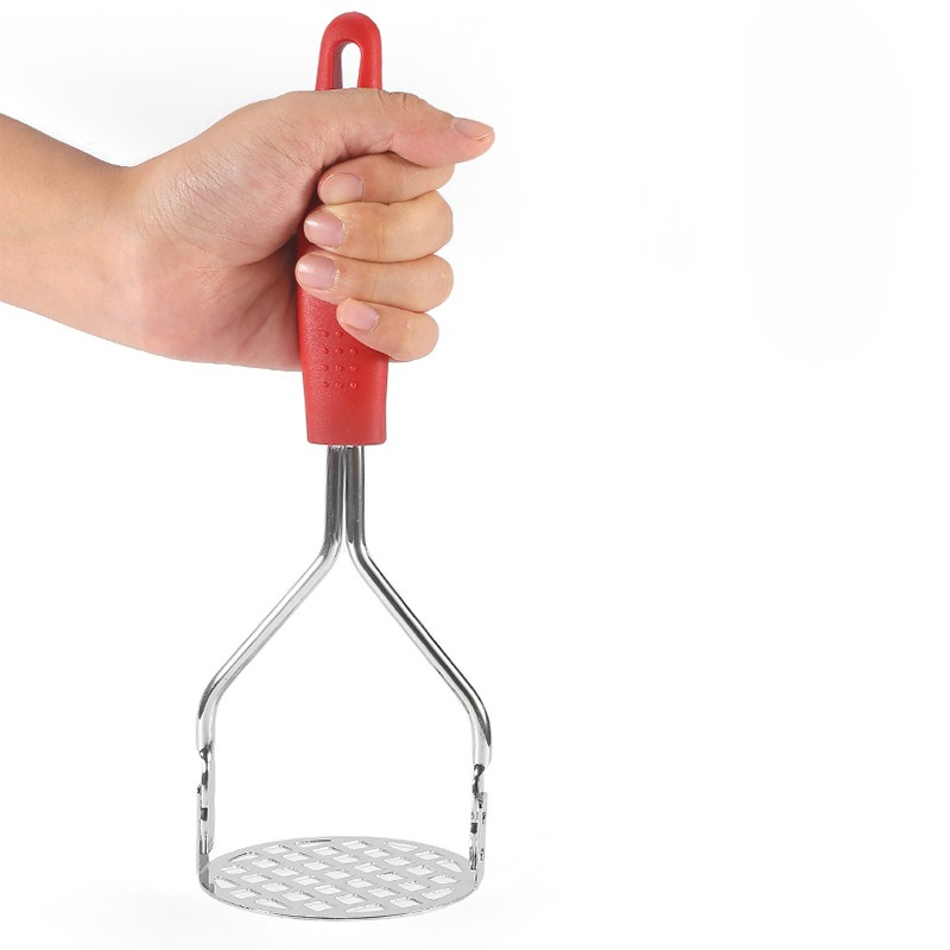 Stainless Steel Potato Masher Press for Smooth Veggies and Baby Food – view 3