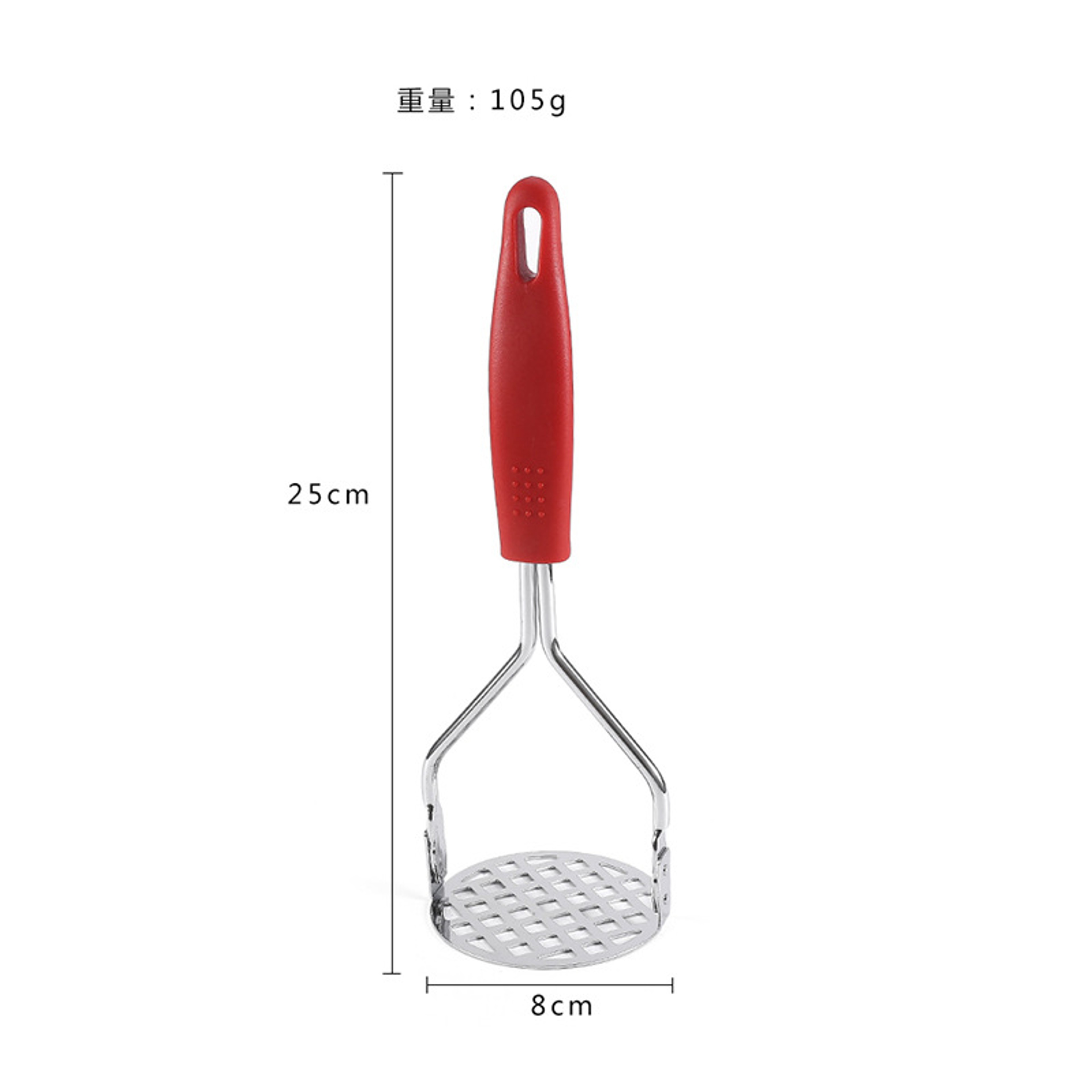 Stainless Steel Potato Masher Press for Smooth Veggies and Baby Food – view 4