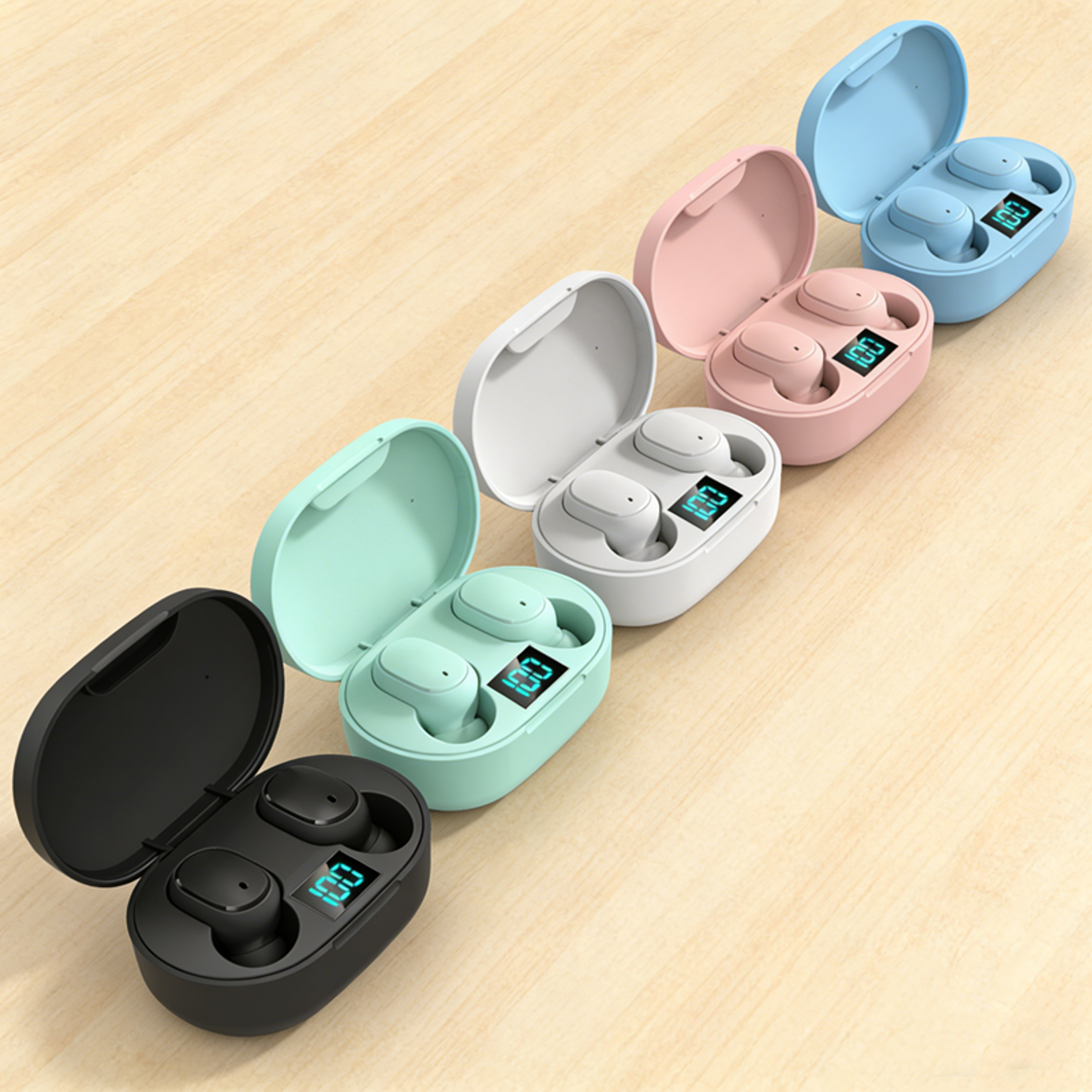 SmartNoise Bluetooth Wireless Earbuds with LED Display & Noise Cancelling Mic – view 1
