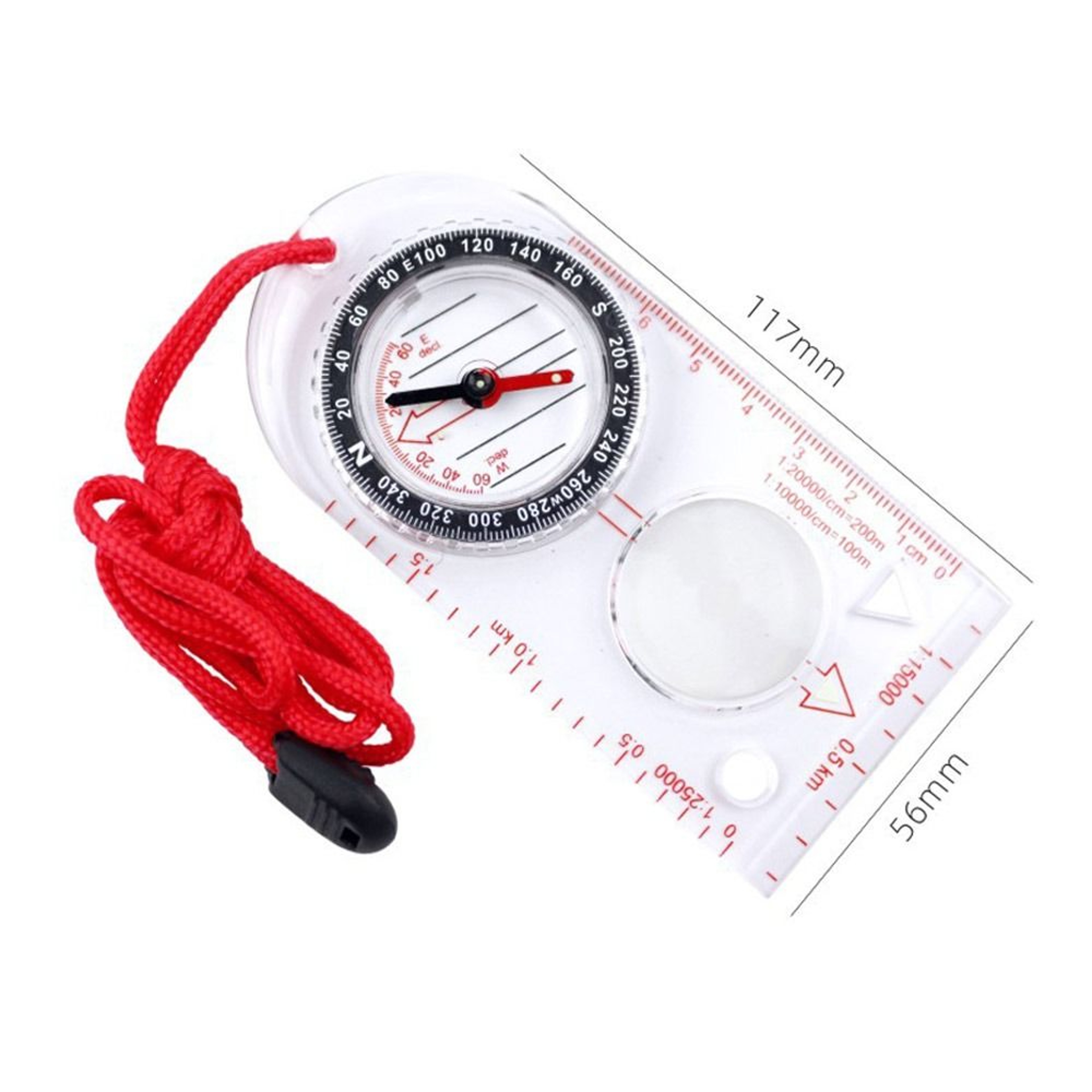TrailMaster Map Compass With Acrylic Ruler For Hiking Camping  Orienteering 3